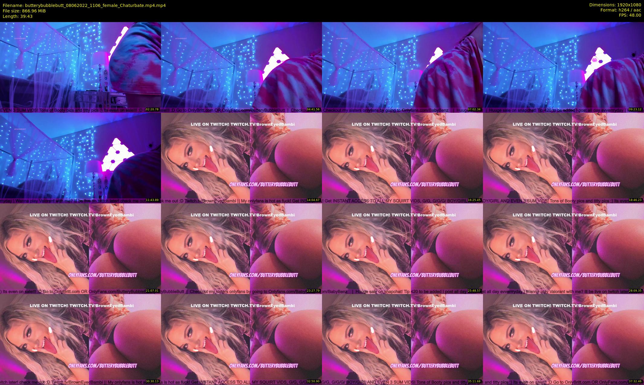 butterybubblebutt — 40 minute Chaturbate couple cam show recording, 1080p, Jun 8, 2022
