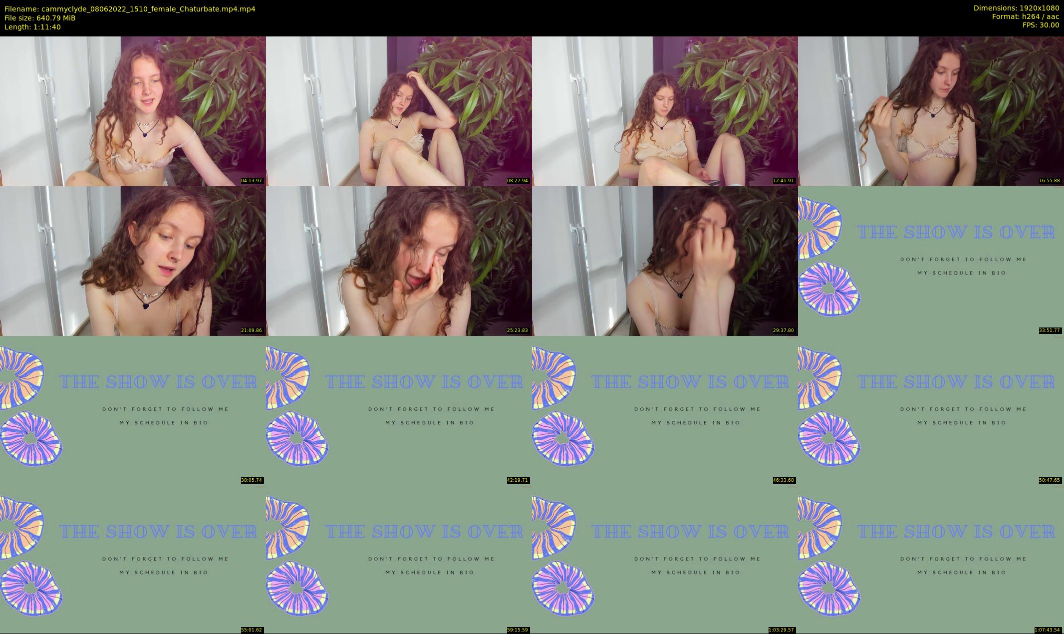 cammyclyde — 72 minute Chaturbate female cam show recording, 1080p, Jun 8, 2022