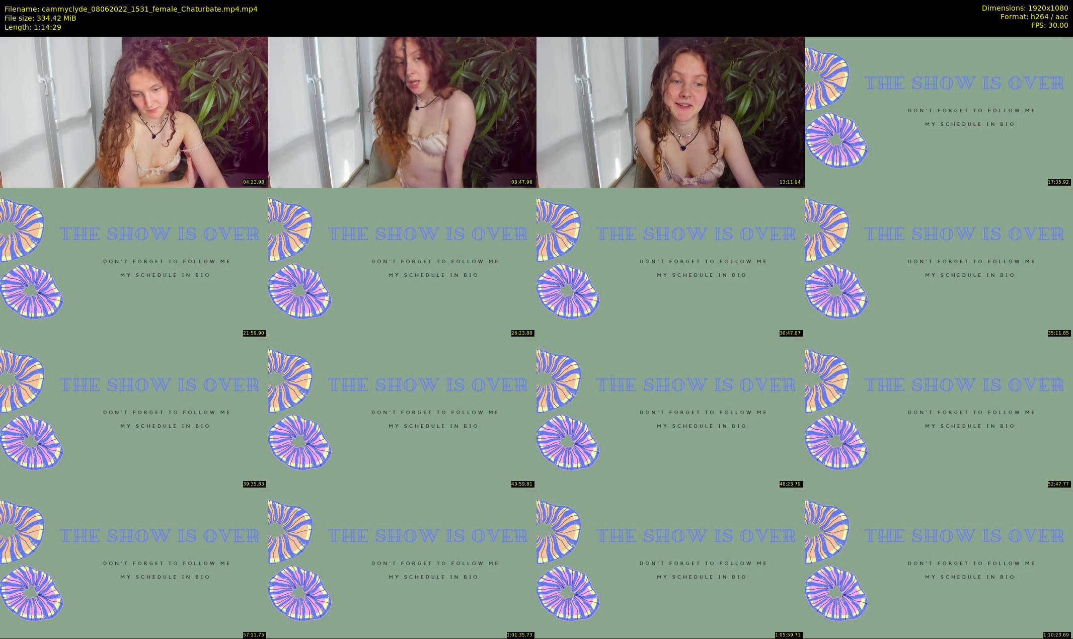 cammyclyde — 75 minute Chaturbate female cam show recording, 1080p, Jun 8, 2022