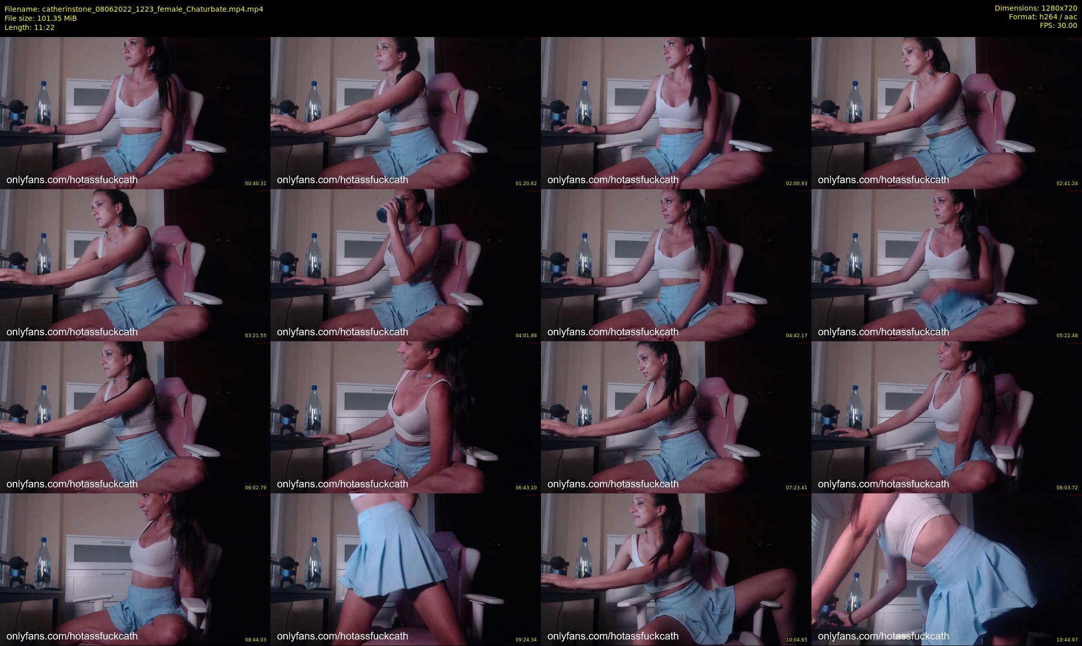 catherinstone — 12 minute Chaturbate female cam show recording, 720p, Jun 8, 2022