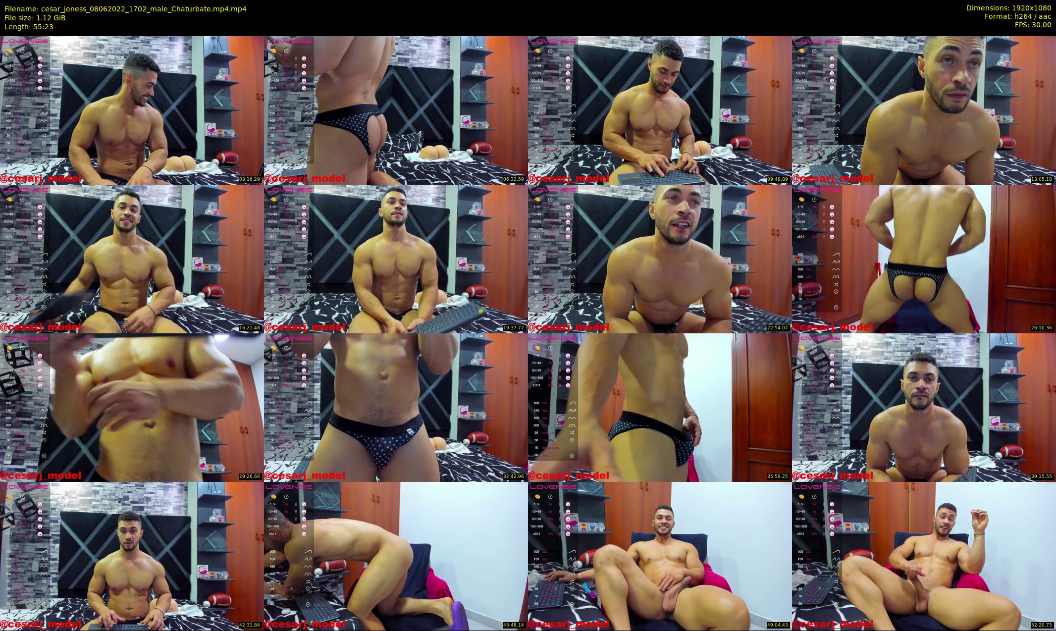 cesar_joness — 56 minute Chaturbate male cam show recording, 1080p, Jun 8, 2022