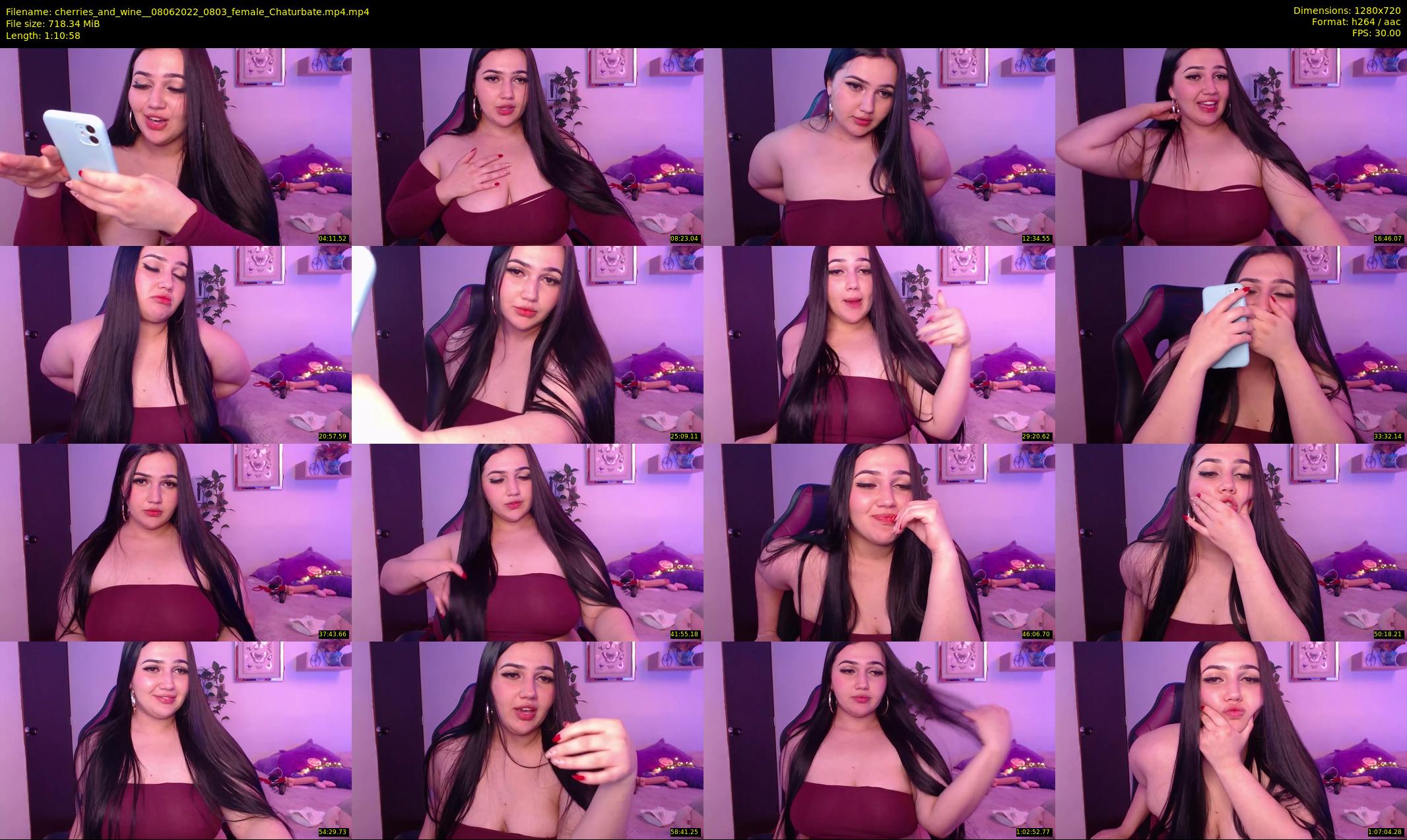 cherries_and_wine_ — 71 minute Chaturbate female cam show recording, 720p, Jun 8, 2022