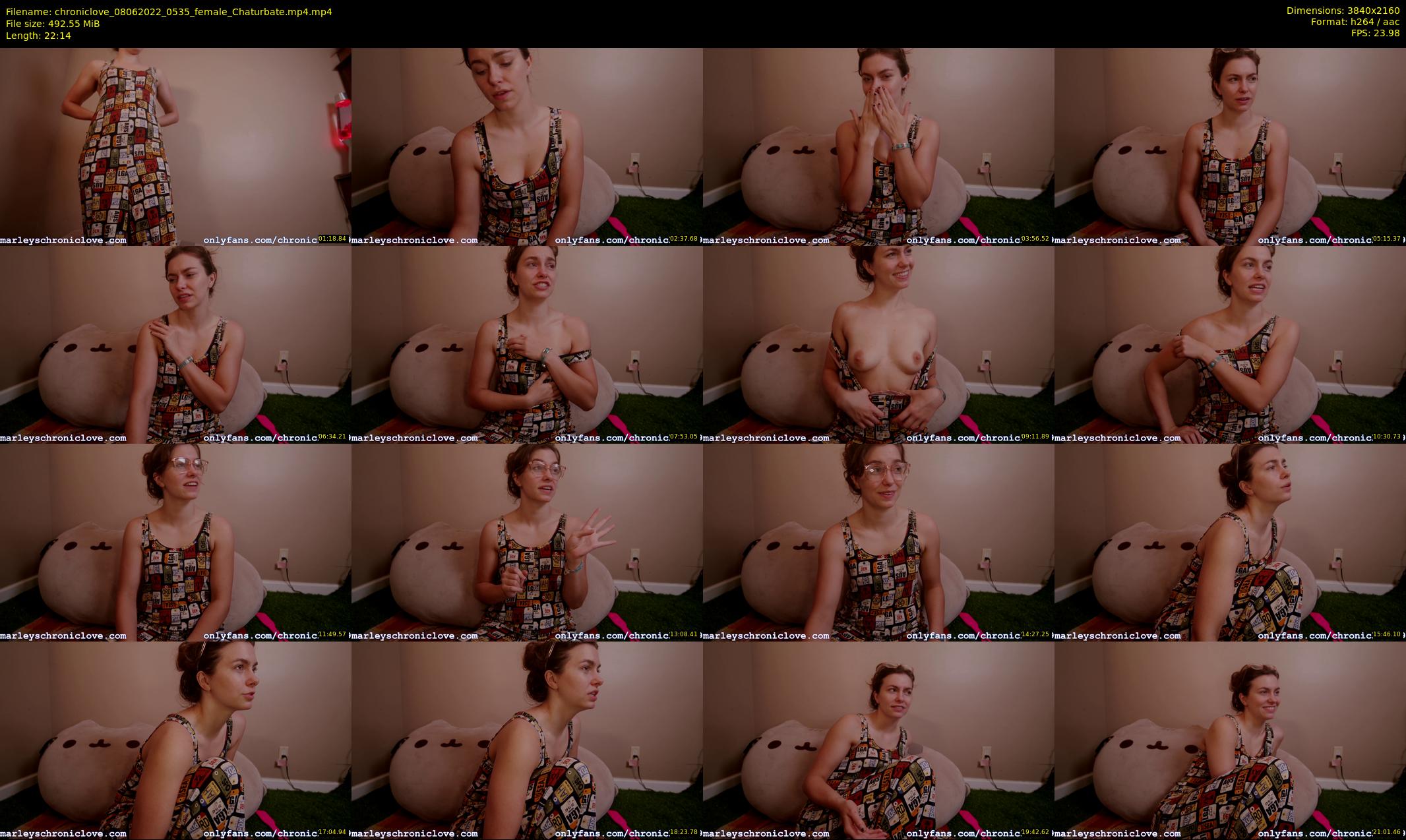 chroniclove — 23 minute Chaturbate female cam show recording, 4K, Jun 8, 2022