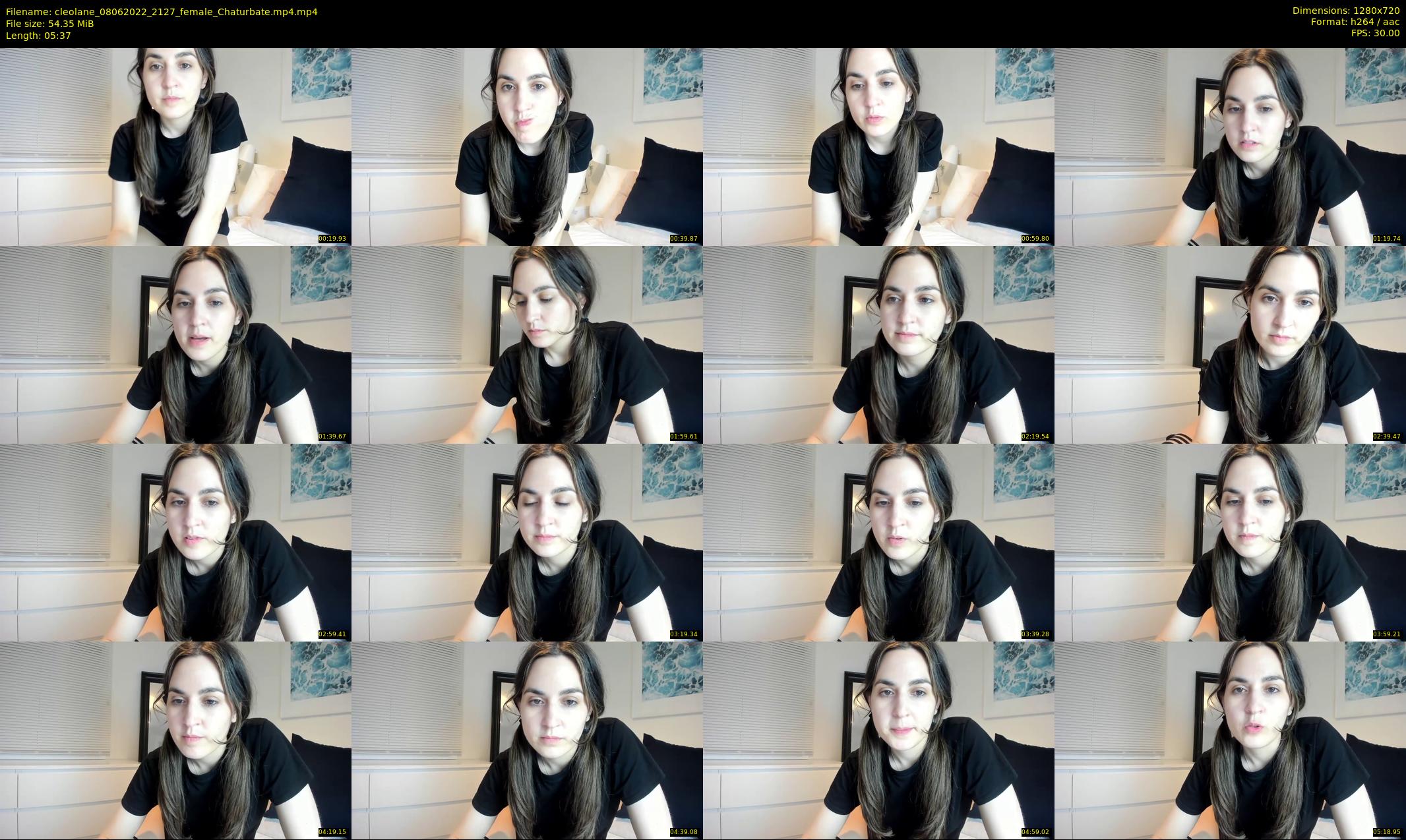 cleolane — 6 minute Chaturbate female cam show recording, 720p, Jun 8, 2022