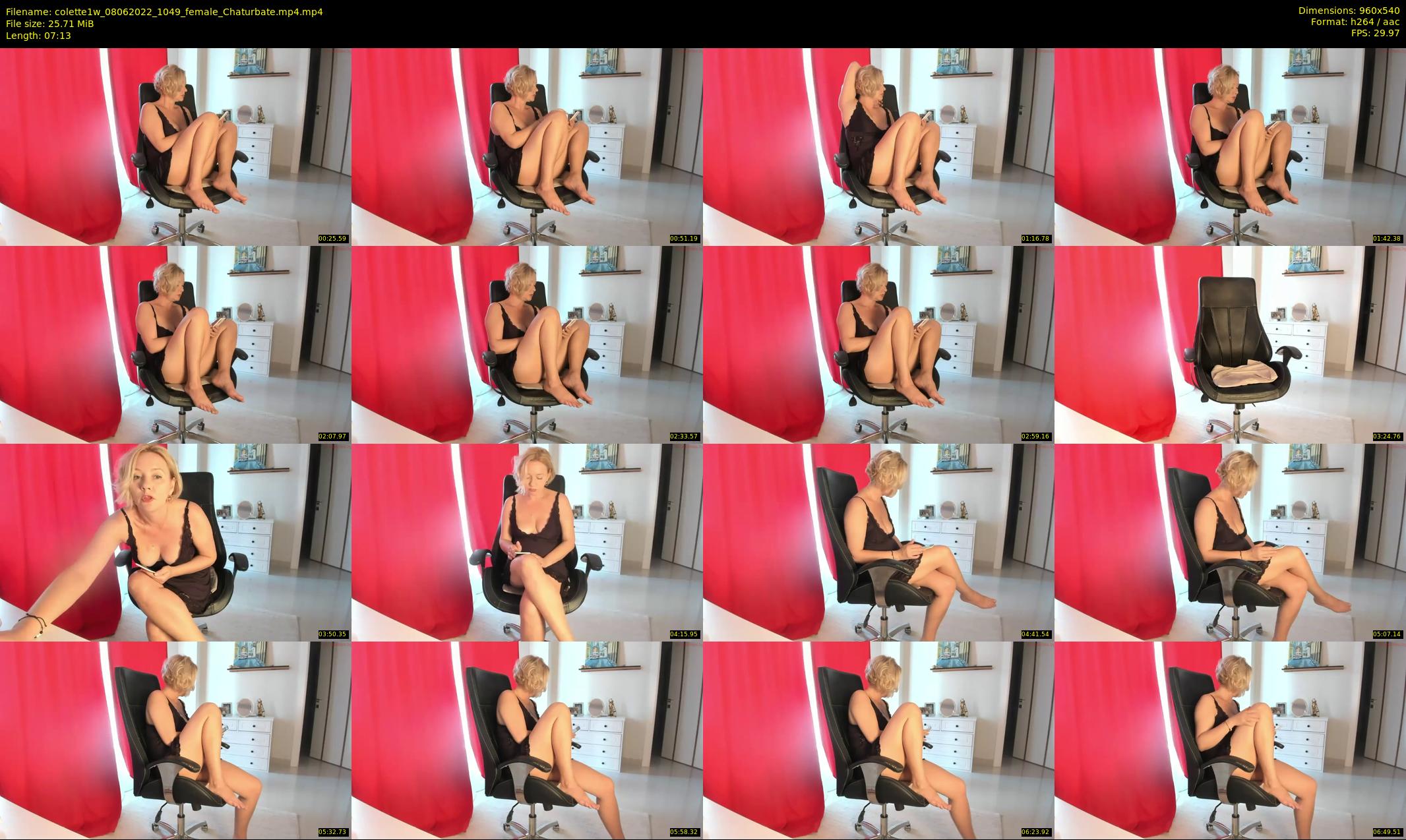 colette1w — 8 minute Chaturbate female cam show recording, 480p, Jun 8, 2022