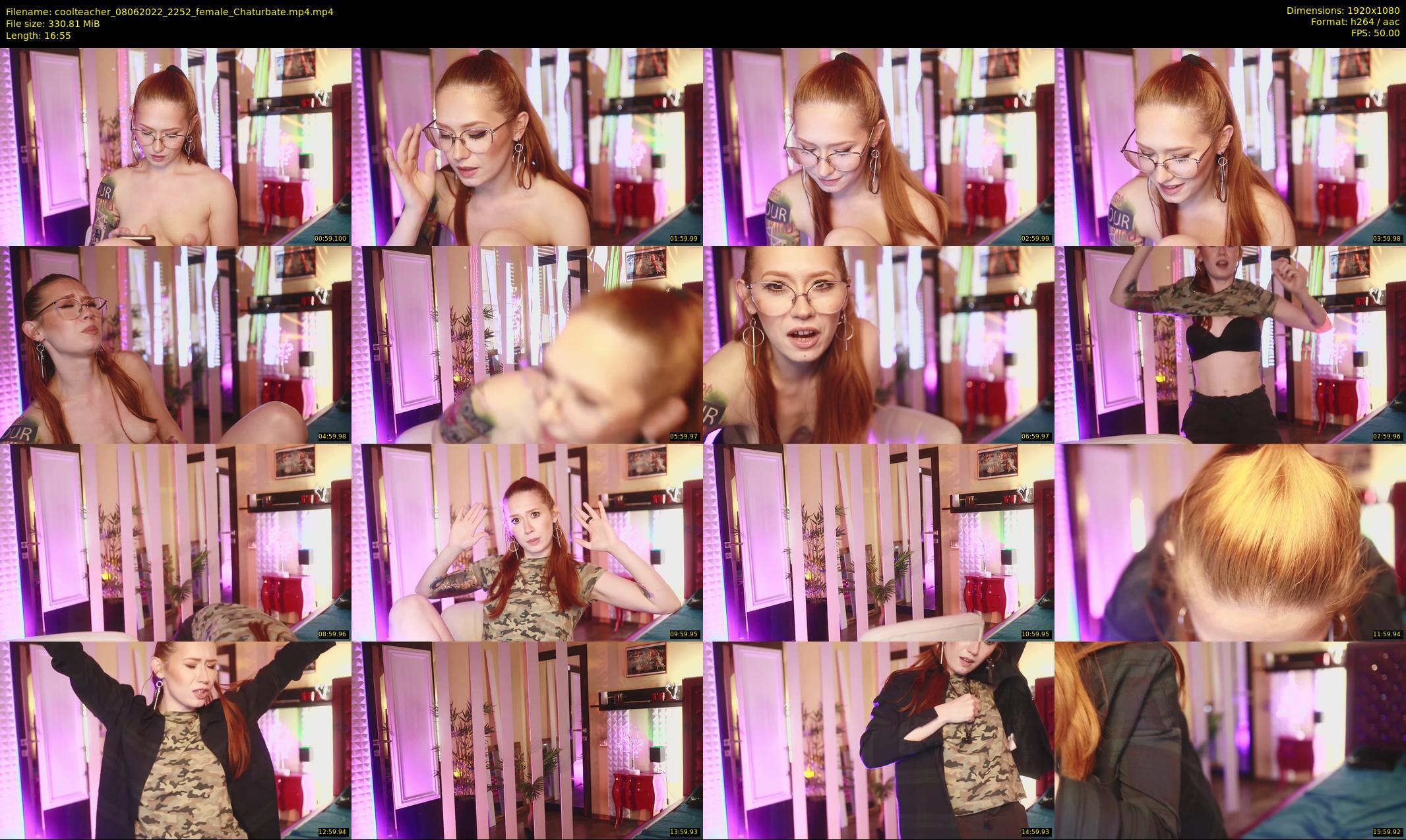 coolteacher — 17 minute Chaturbate female cam show recording, 1080p, Jun 8, 2022