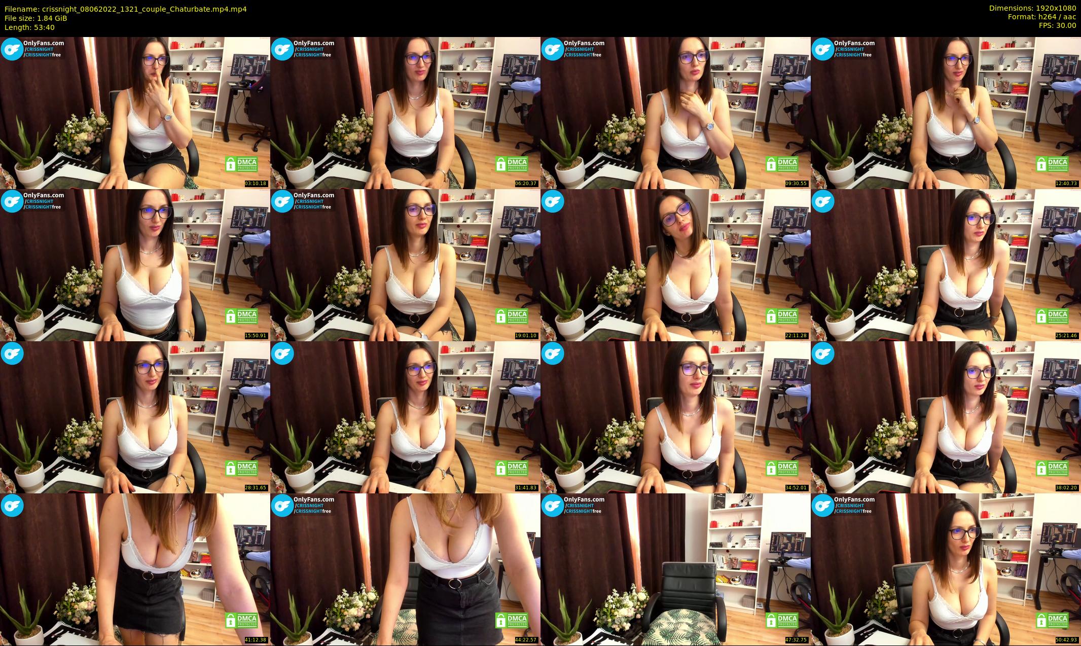 crissnight — 54 minute Chaturbate female cam show recording, 1080p, Jun 8, 2022