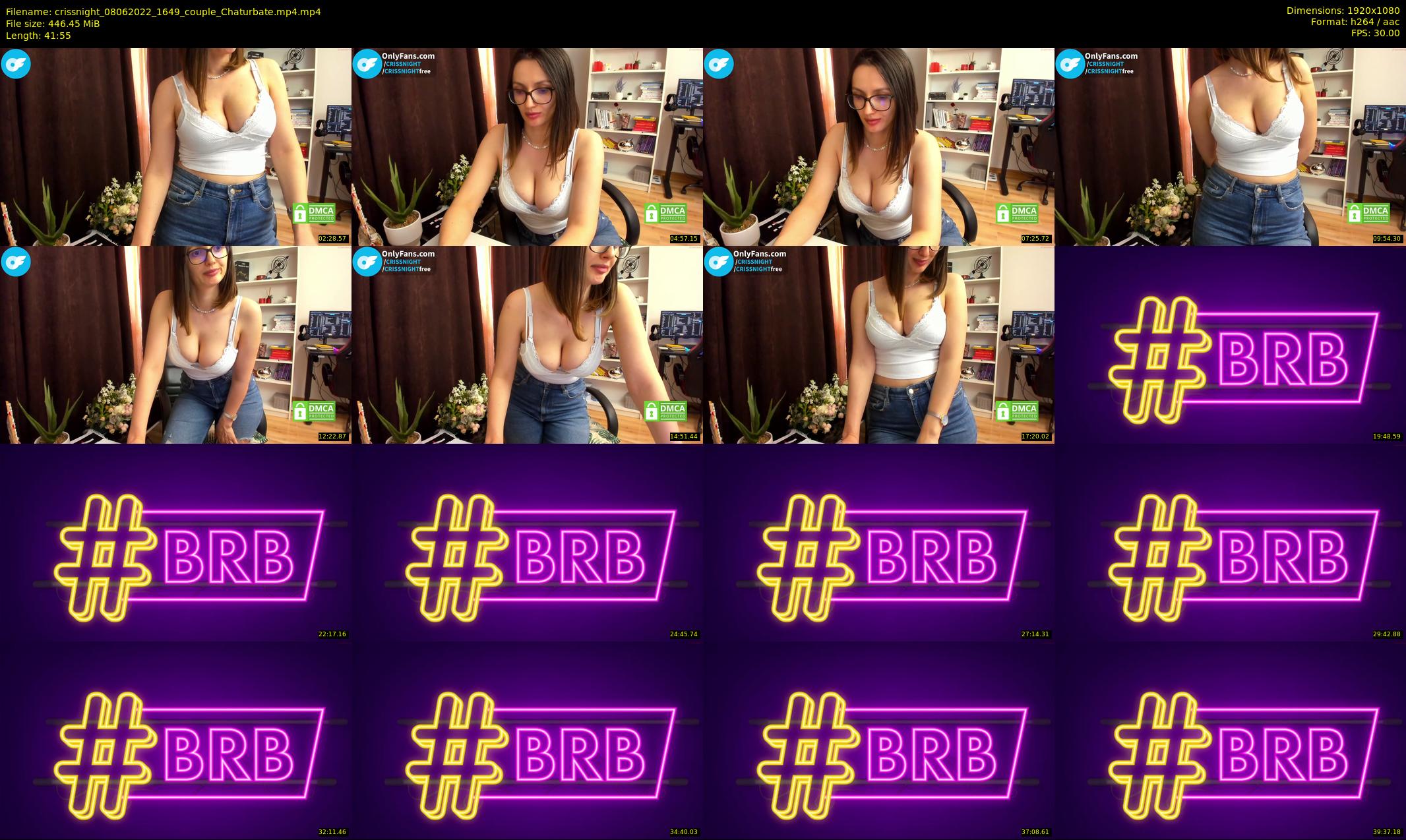 crissnight — 42 minute Chaturbate female cam show recording, 1080p, Jun 8, 2022