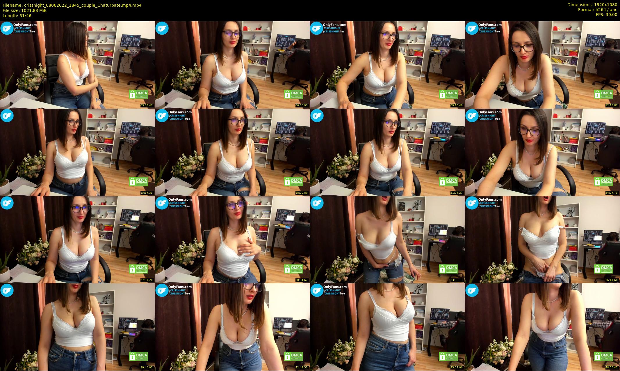 crissnight — 52 minute Chaturbate female cam show recording, 1080p, Jun 8, 2022