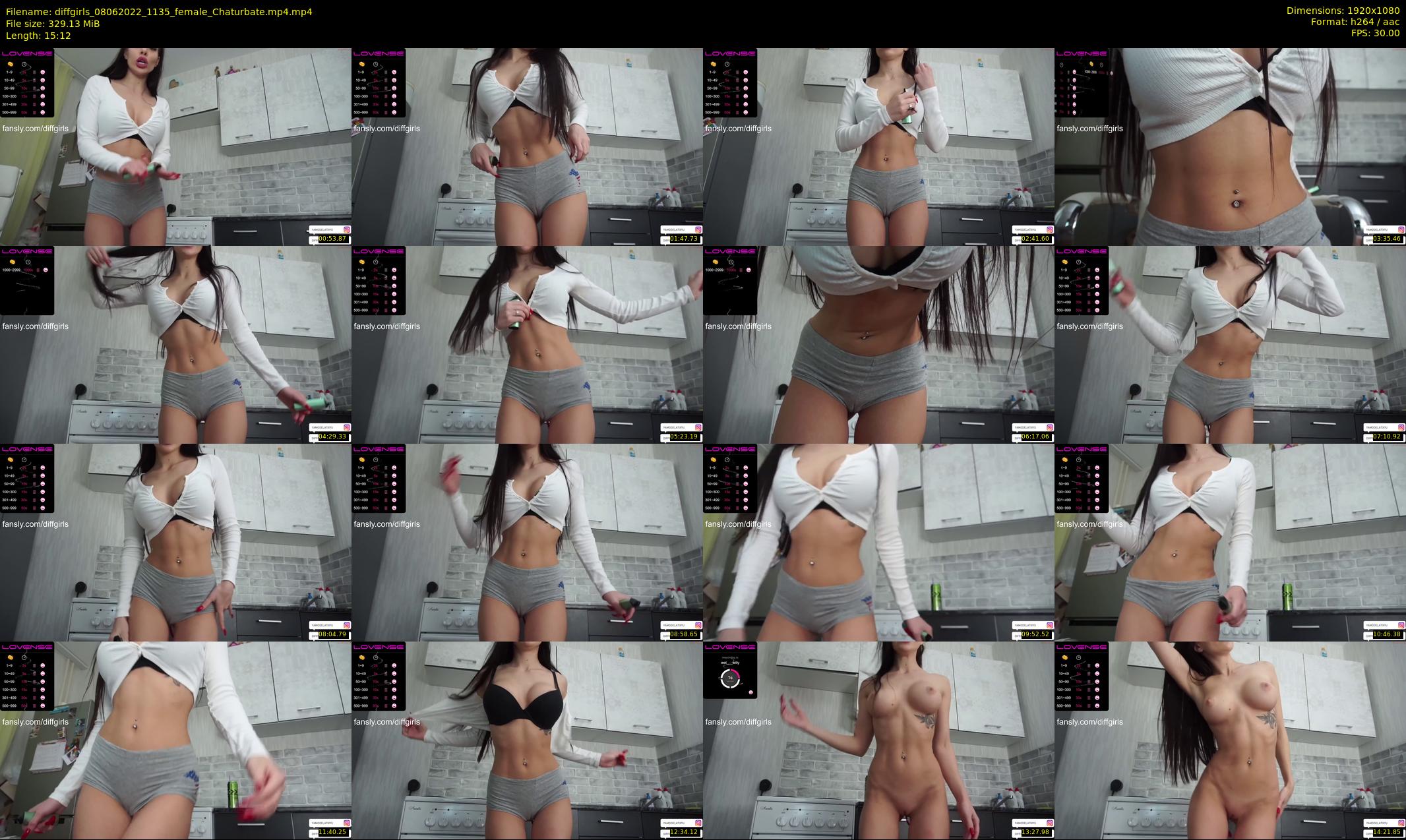 diffgirls — 16 minute Chaturbate female cam show recording, 1080p, Jun 8, 2022