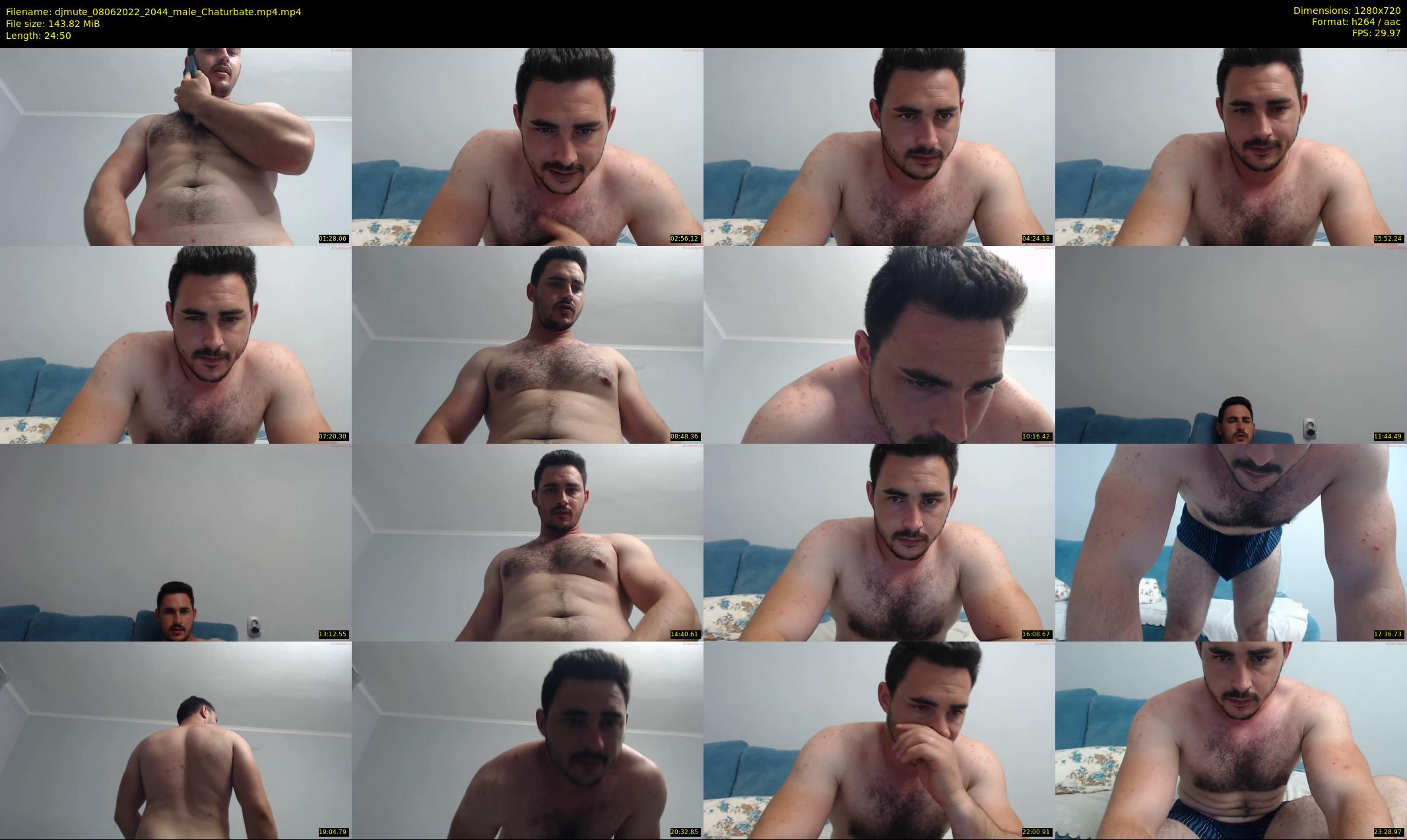 djmute — 25 minute Chaturbate male cam show recording, 720p, Jun 8, 2022