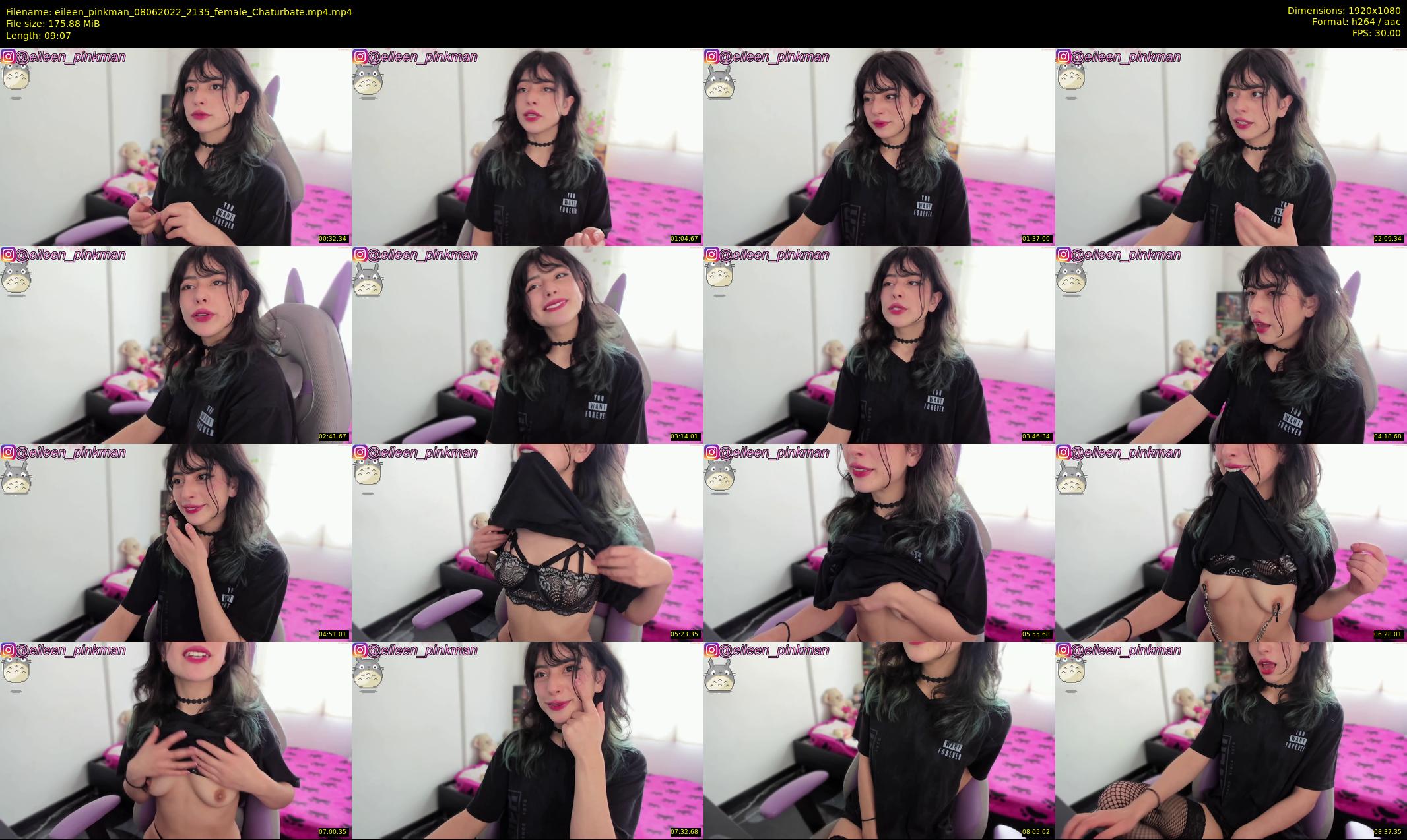 eileen_pinkman — 10 minute Chaturbate female cam show recording, 1080p, Jun 8, 2022
