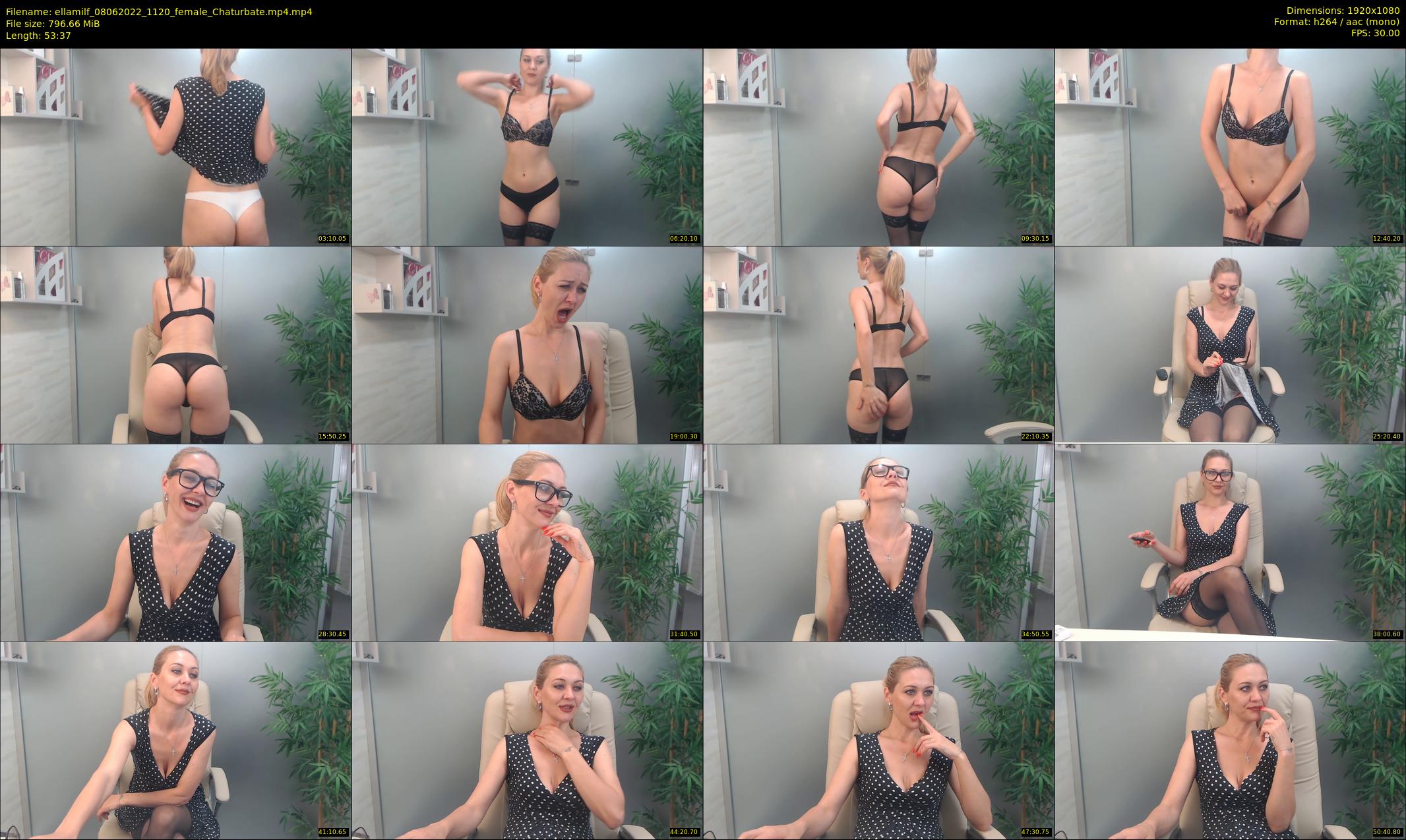 ellamilf — 54 minute Chaturbate female cam show recording, 1080p, Jun 8, 2022