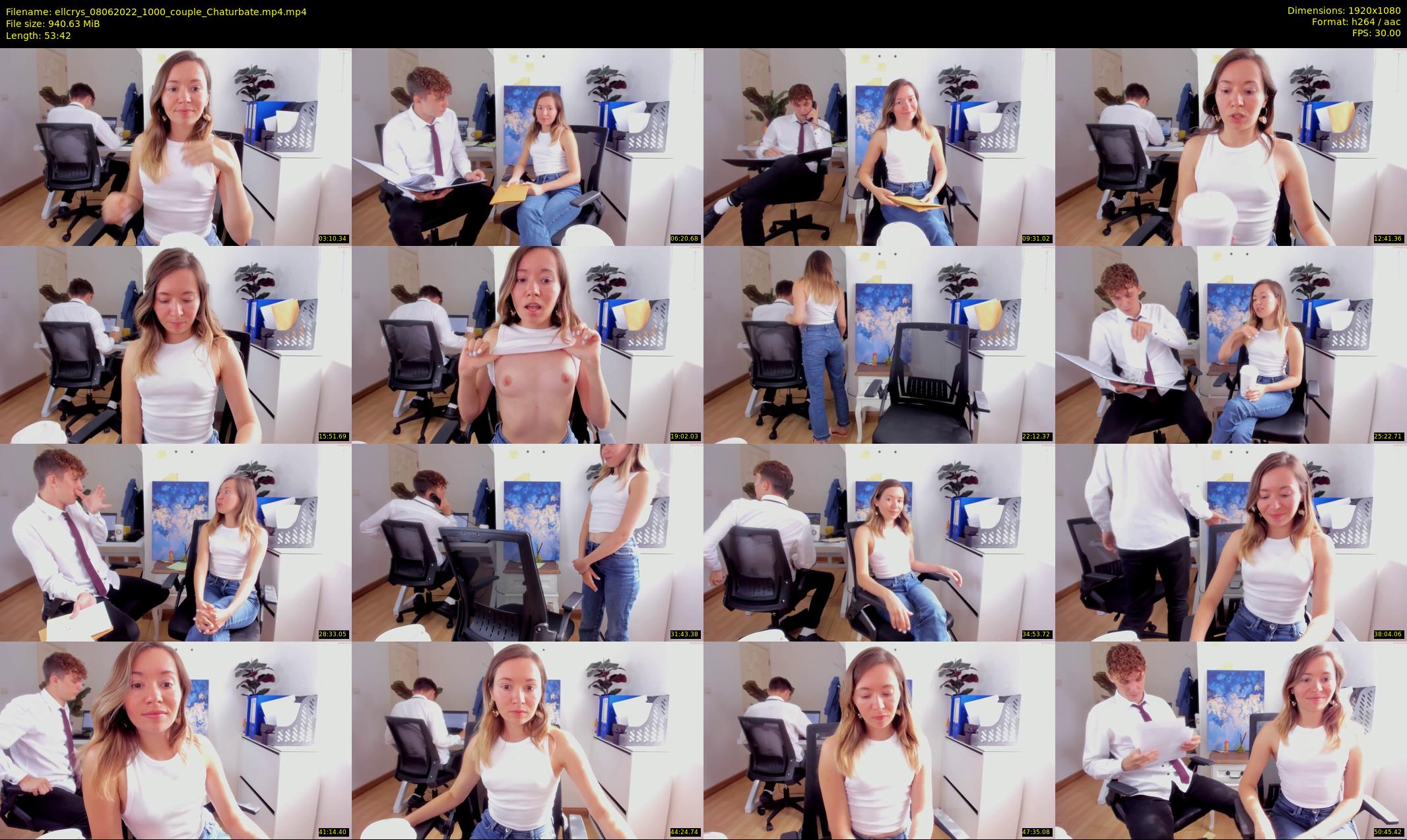 ellcrys — 54 minute Chaturbate couple cam show recording, 1080p, Jun 8, 2022
