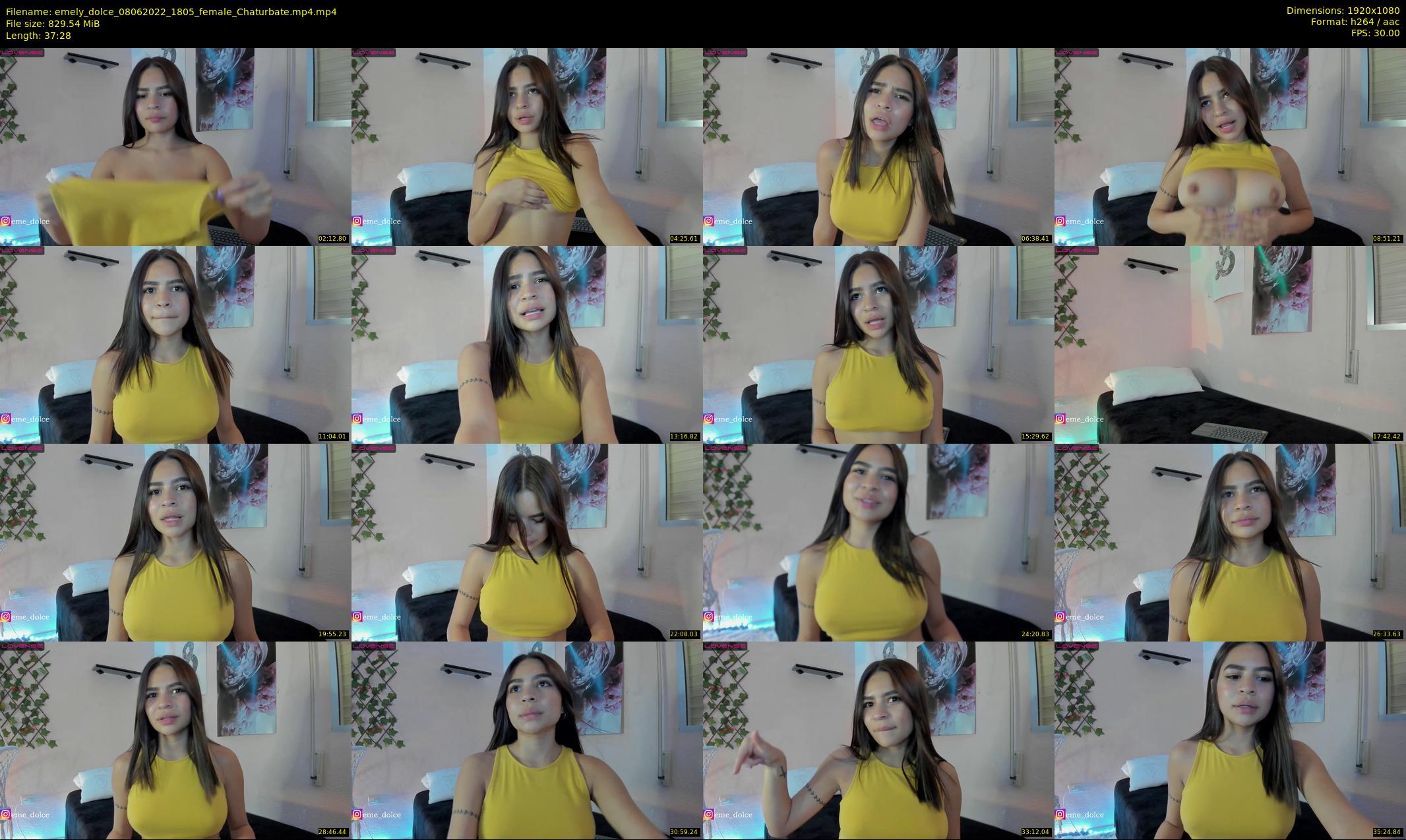emely_dolce — 38 minute Chaturbate female cam show recording, 1080p, Jun 8, 2022