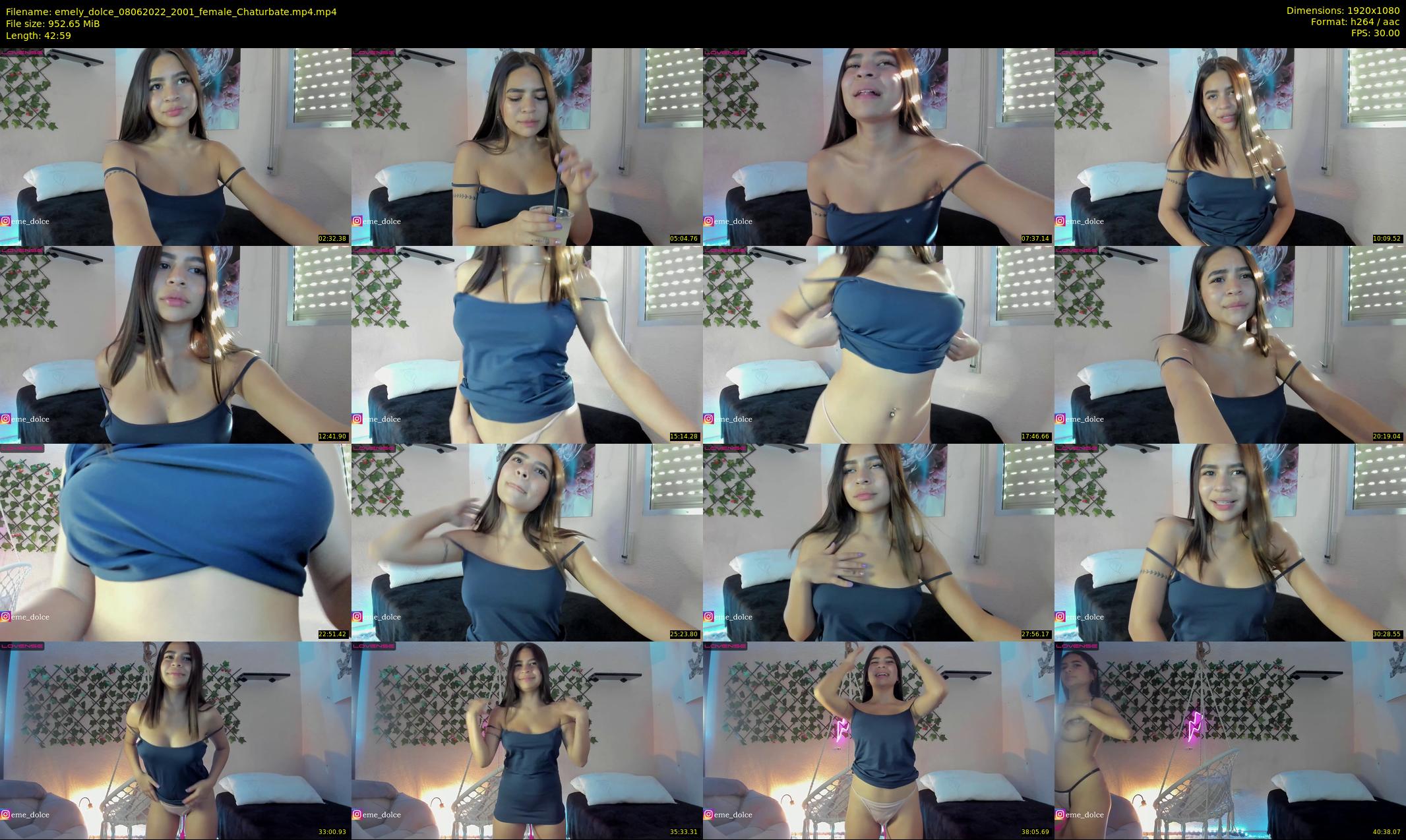 emely_dolce — 43 minute Chaturbate female cam show recording, 1080p, Jun 8, 2022