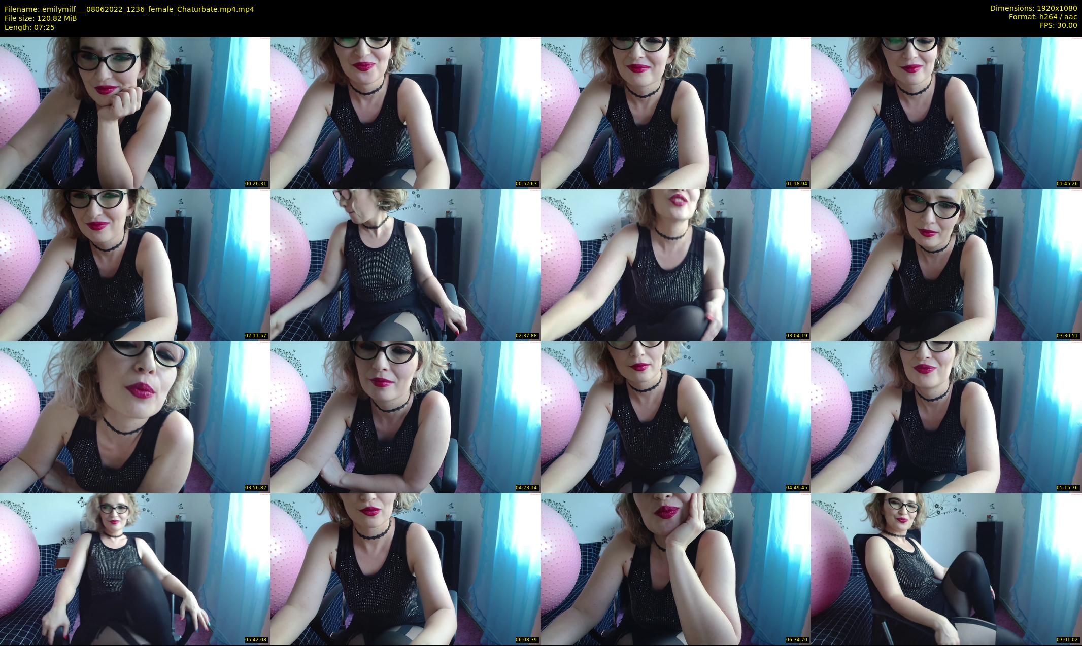 emilymilf__ — 8 minute Chaturbate female cam show recording, 1080p, Jun 8, 2022