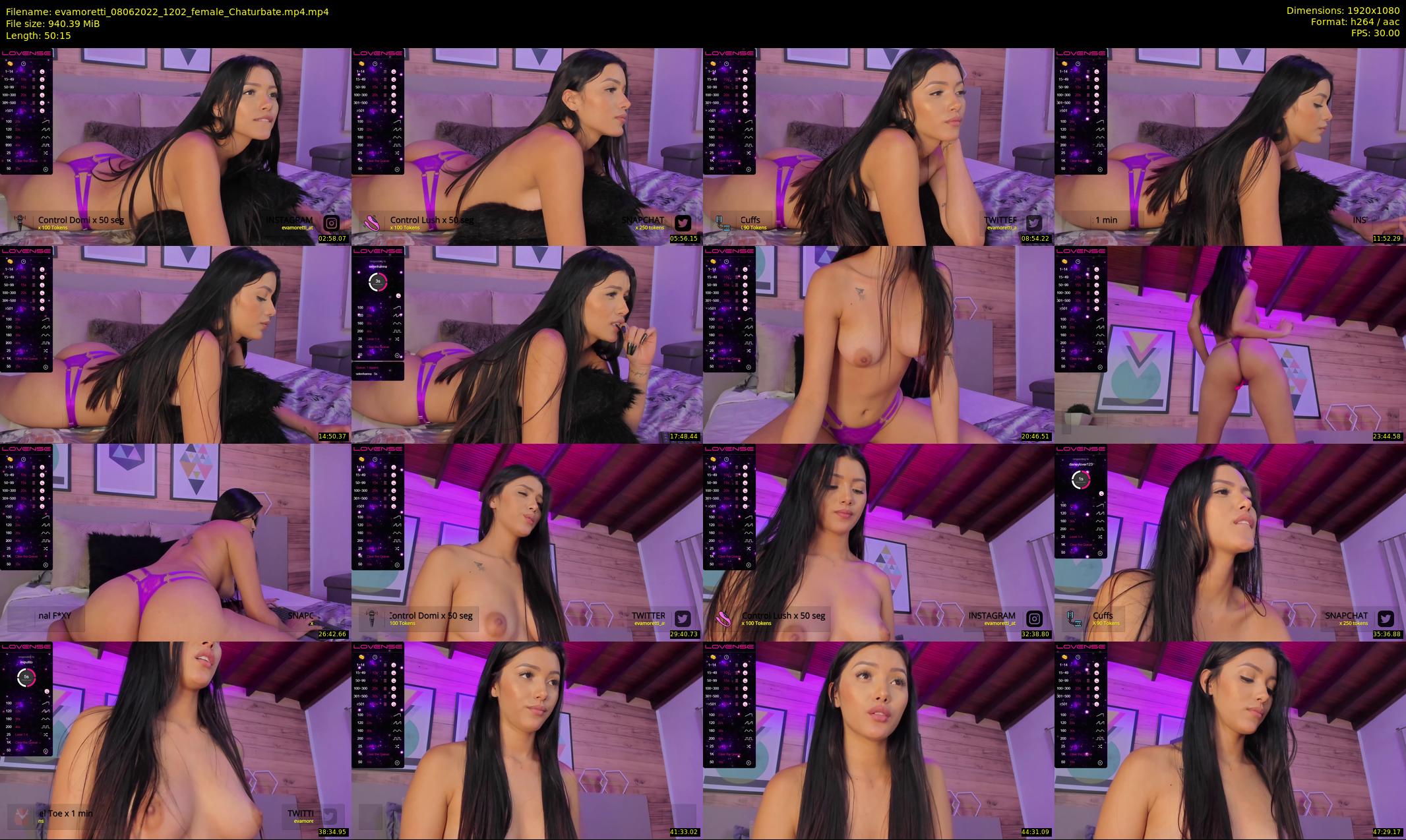 evamoretti — 51 minute Chaturbate female cam show recording, 1080p, Jun 8, 2022
