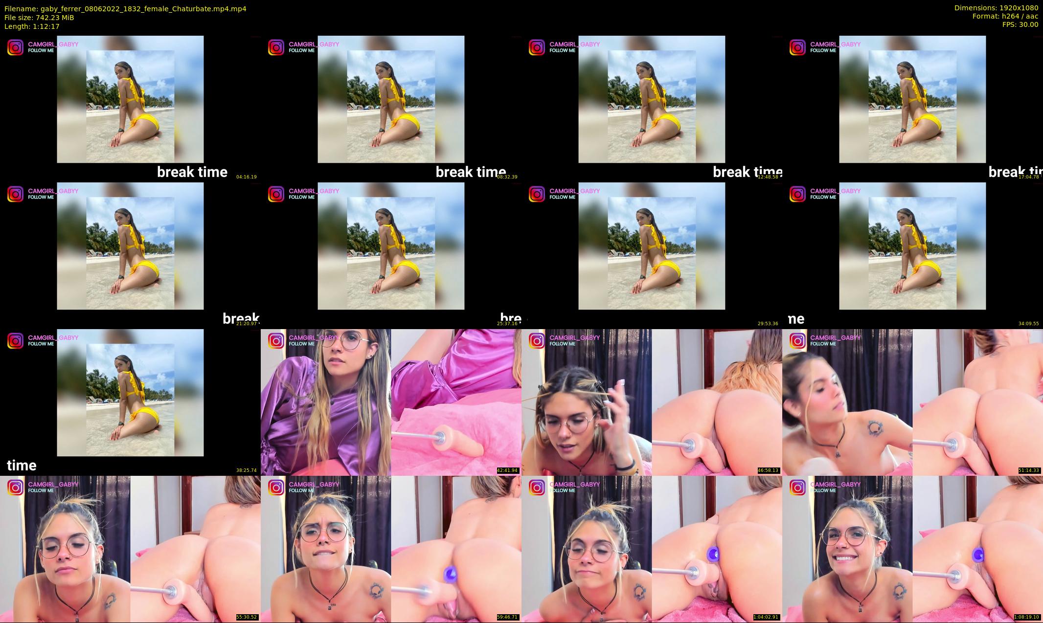 gaby_ferrer — 73 minute Chaturbate female cam show recording, 1080p, Jun 8, 2022