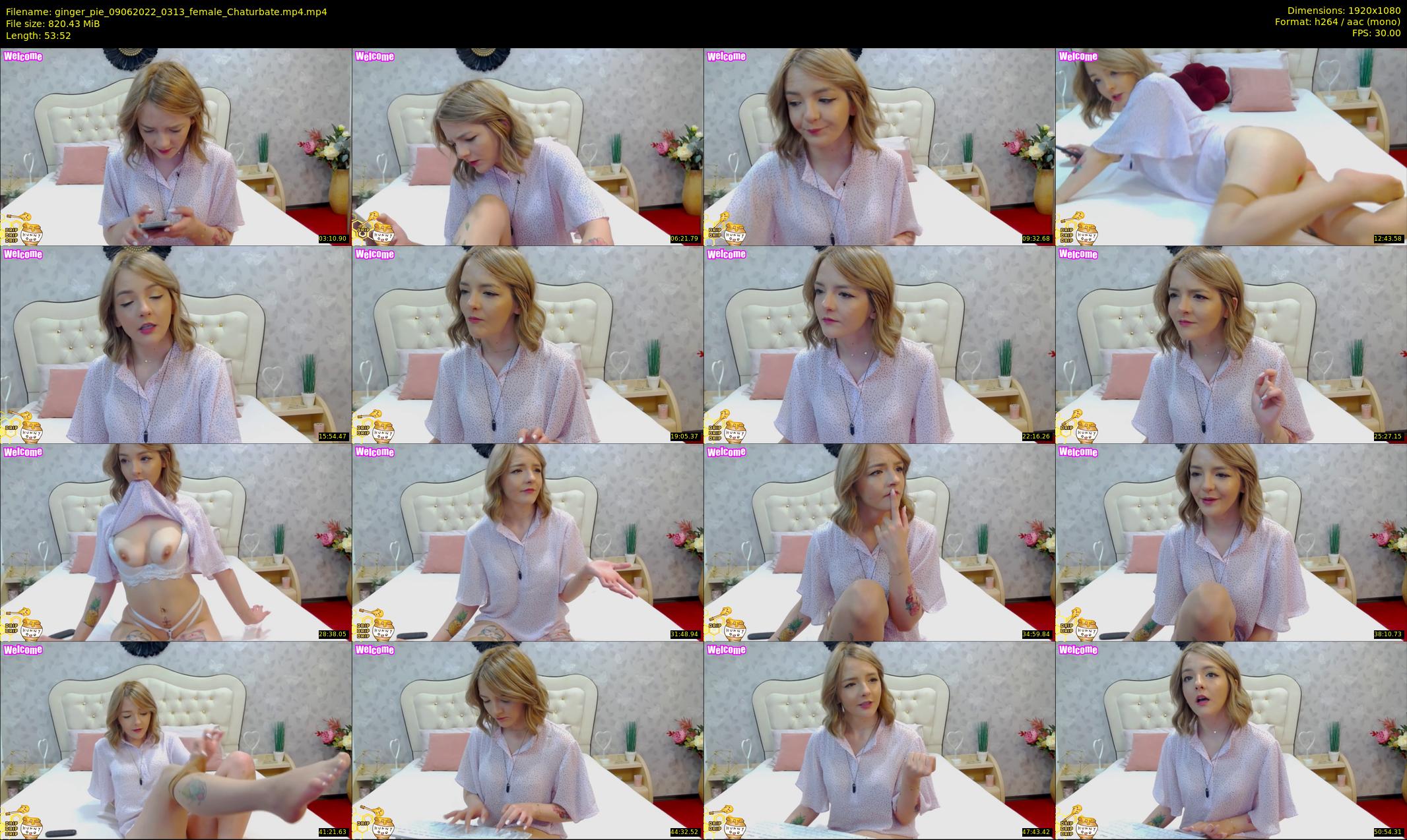 ginger_pie — 54 minute Chaturbate female cam show recording, 1080p, Jun 9, 2022