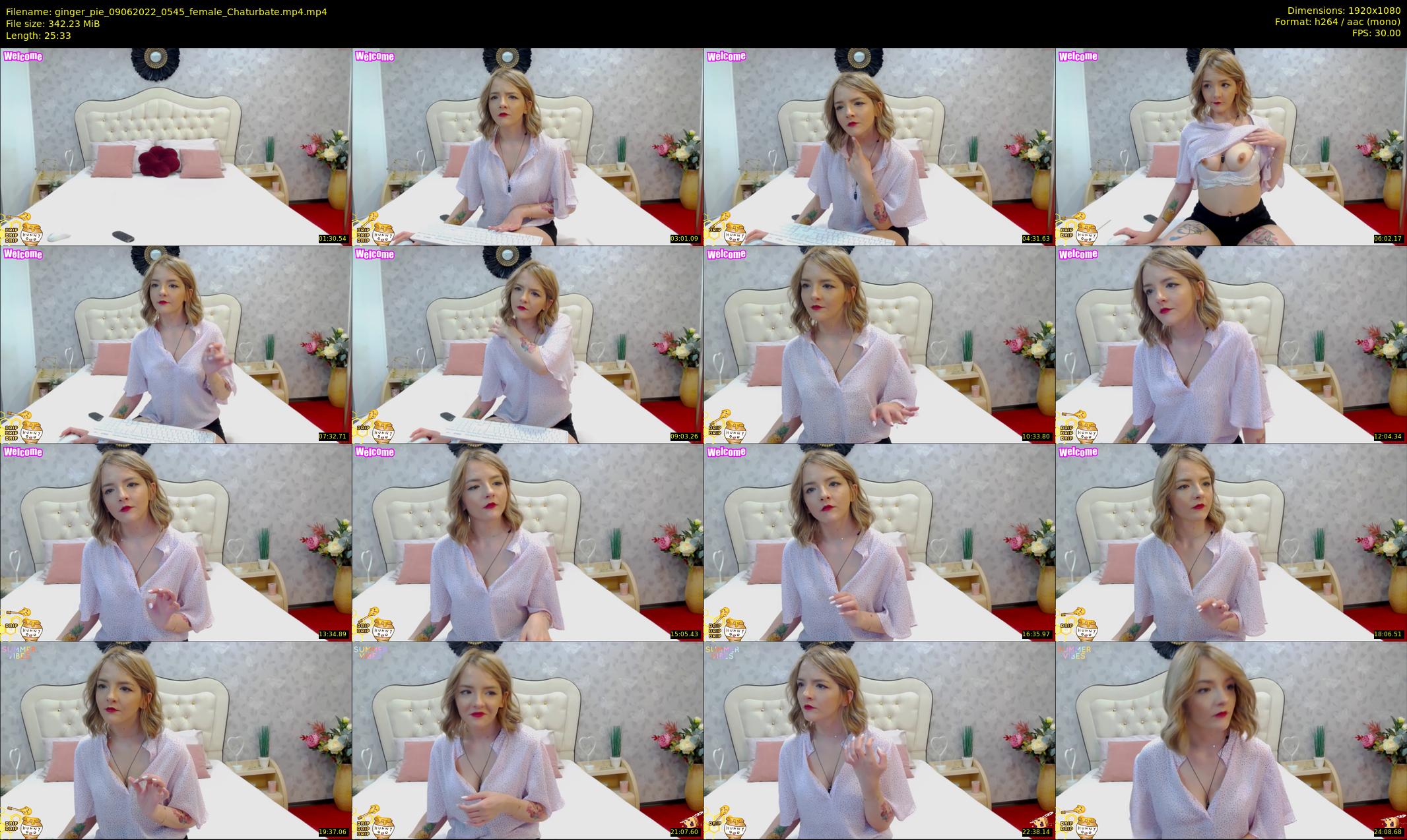 ginger_pie — 26 minute Chaturbate female cam show recording, 1080p, Jun 9, 2022