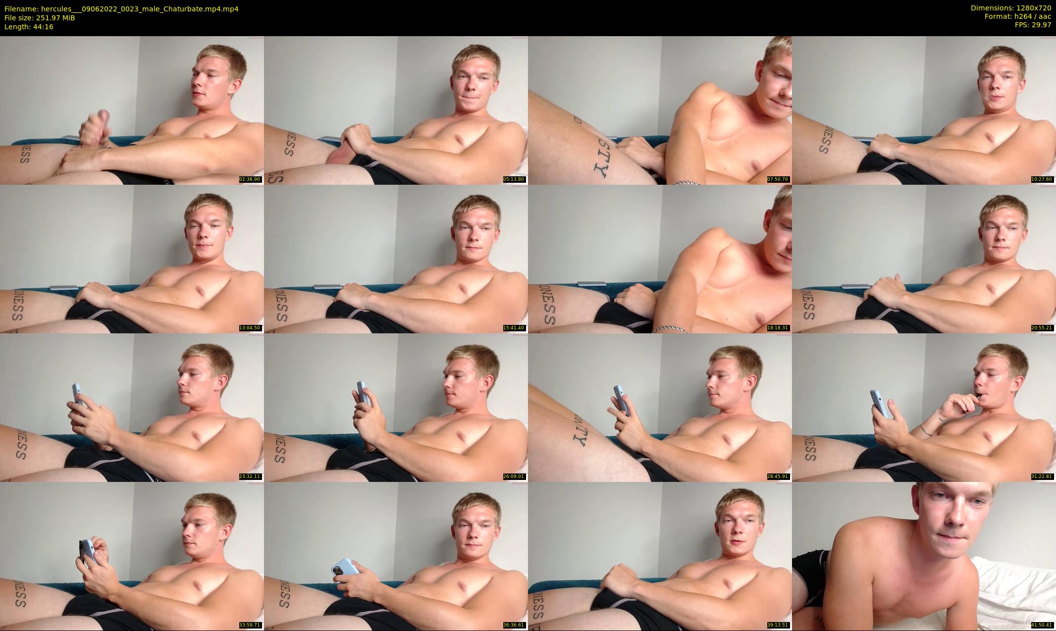 hercules__ — 45 minute Chaturbate male cam show recording, 720p, Jun 9, 2022