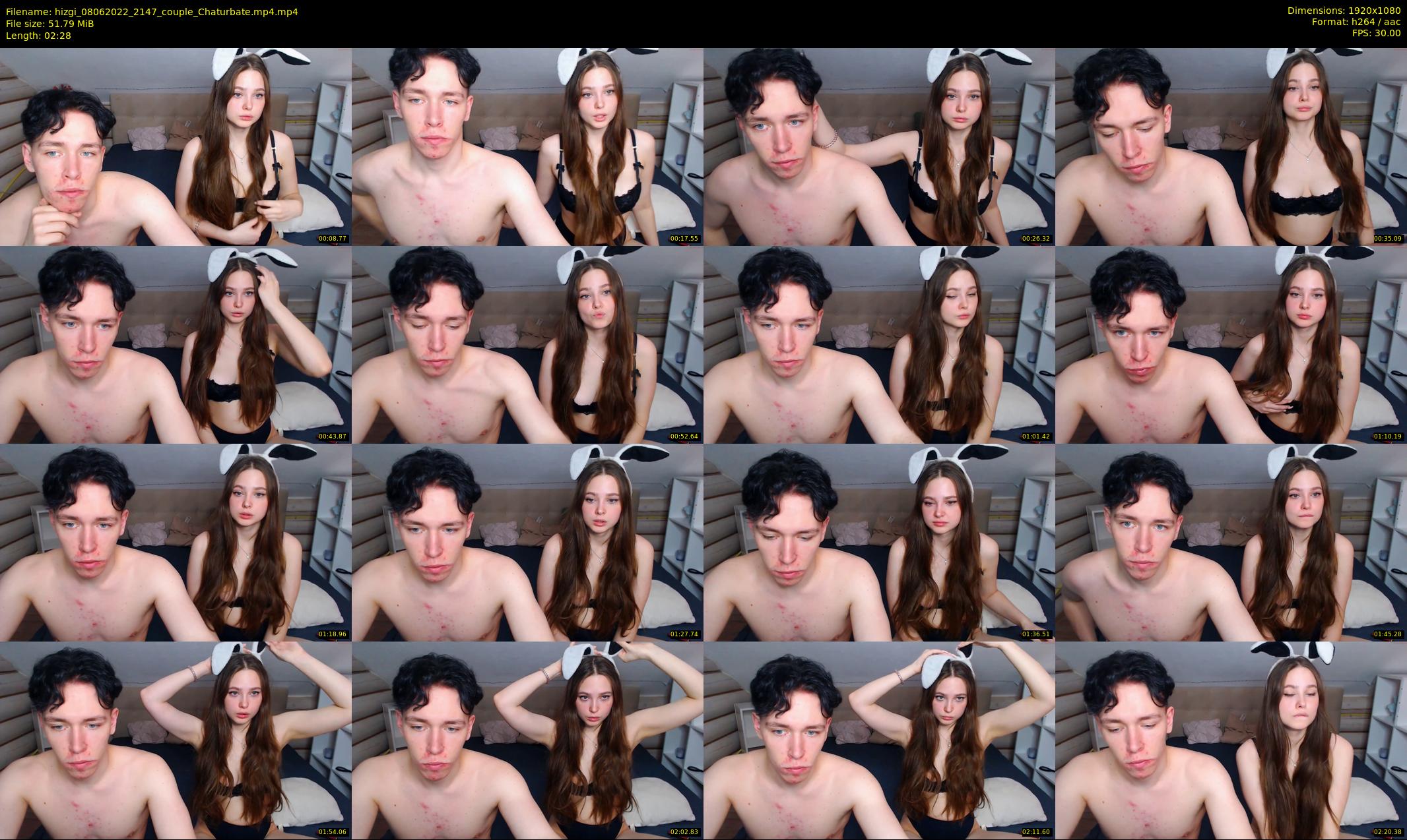 hizgi — 3 minute Chaturbate couple cam show recording, 1080p, Jun 8, 2022