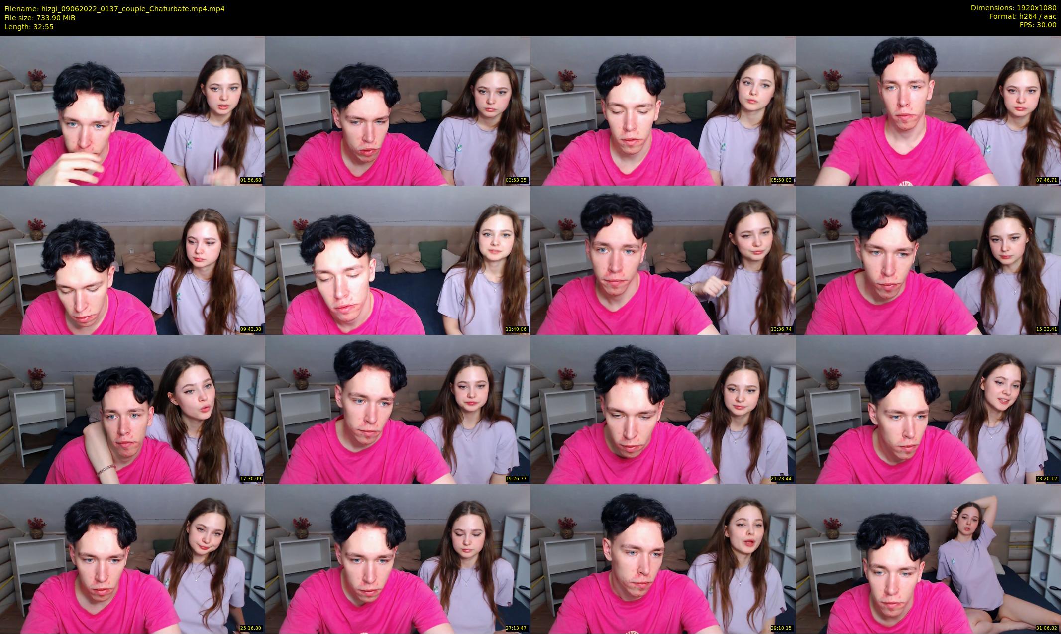 hizgi — 33 minute Chaturbate couple cam show recording, 1080p, Jun 9, 2022