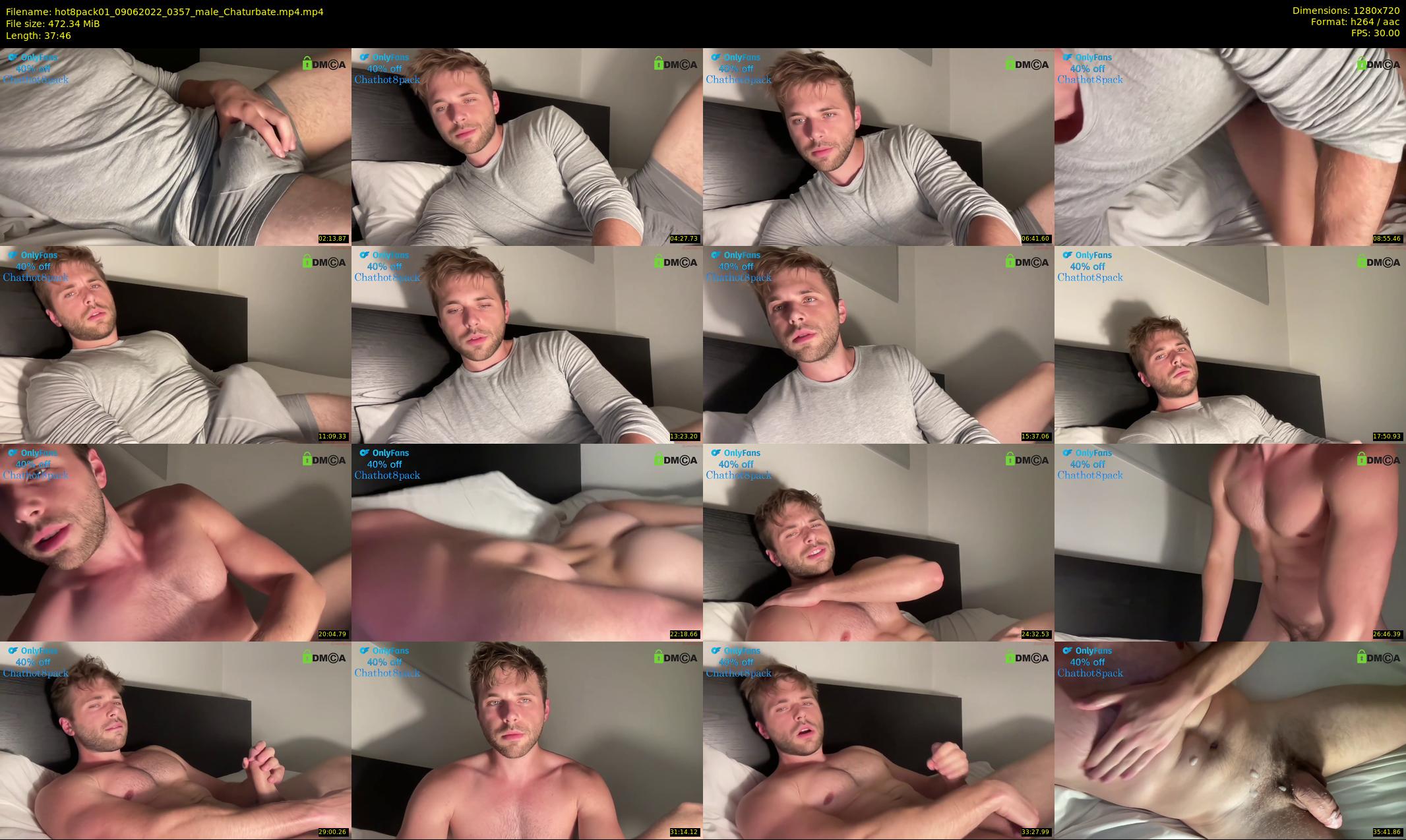 hot8pack01 — 38 minute Chaturbate male cam show recording, 720p, Jun 9, 2022