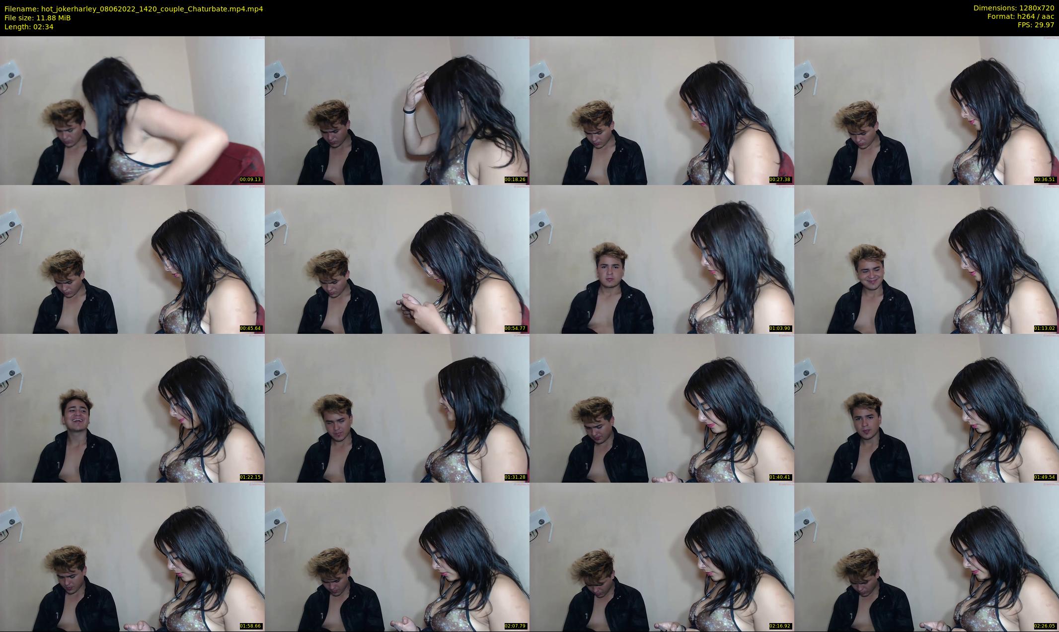 hot_jokerharley — 3 minute Chaturbate couple cam show recording, 720p, Jun 8, 2022