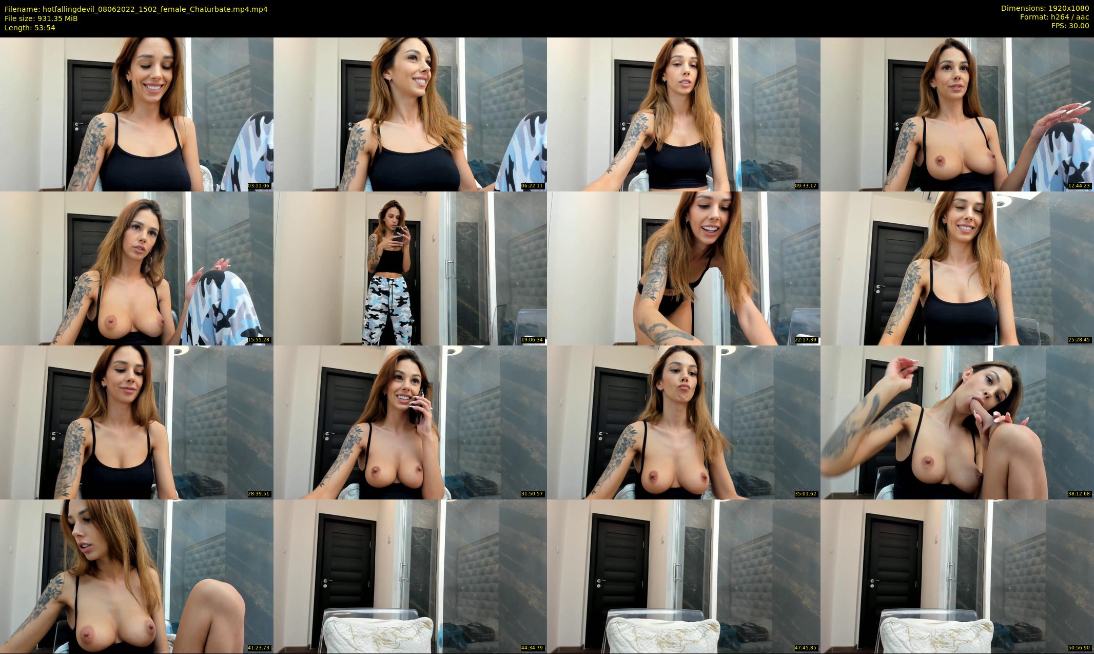 hotfallingdevil — 54 minute Chaturbate female cam show recording, 1080p, Jun 8, 2022