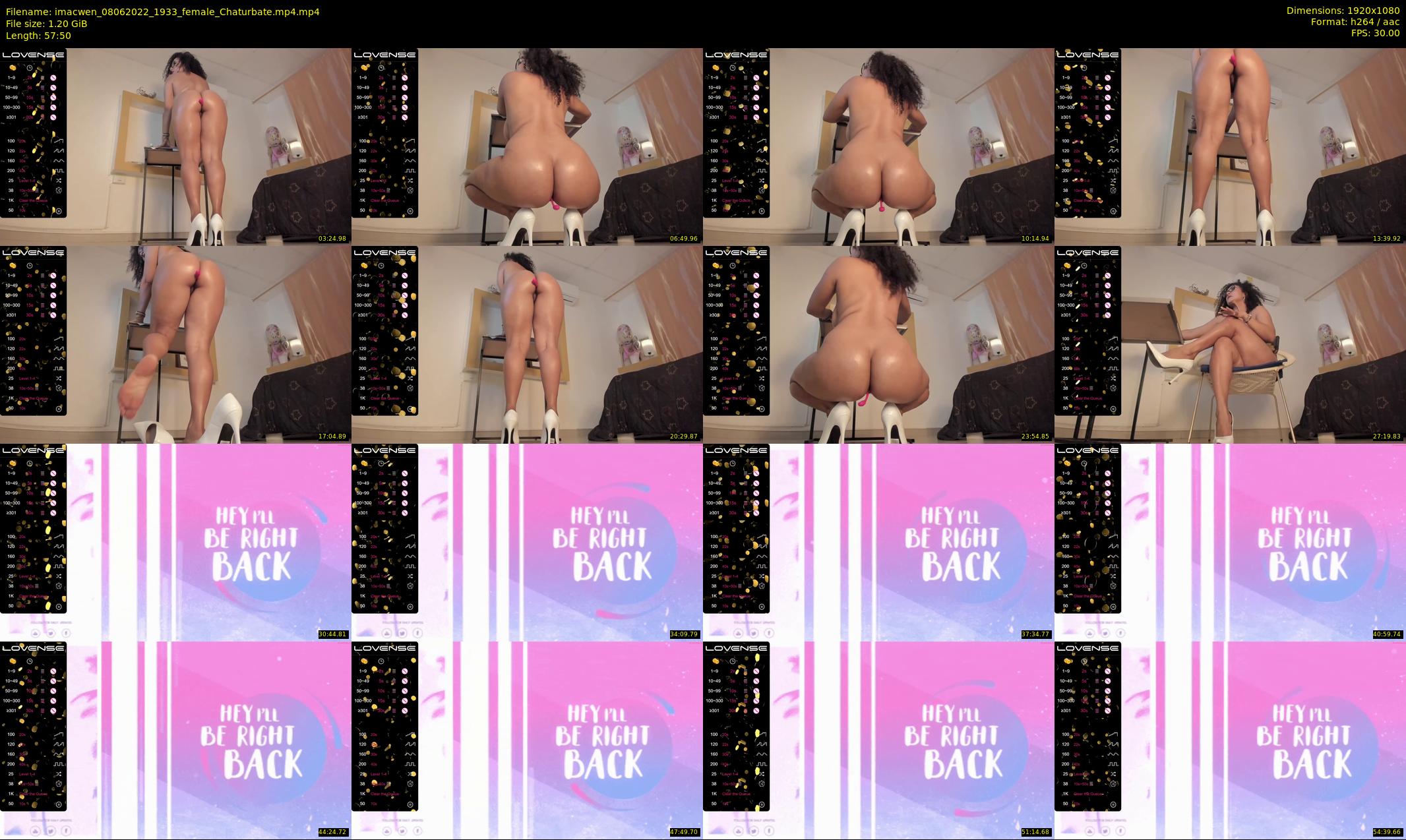 imacwen — 58 minute Chaturbate female cam show recording, 1080p, Jun 8, 2022