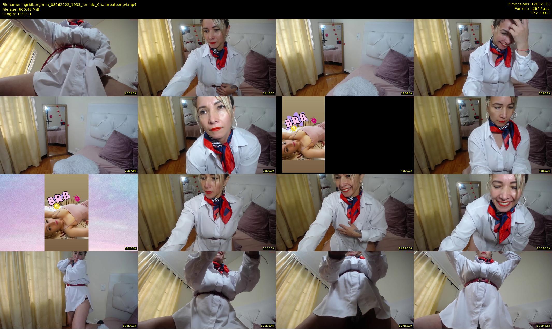 ingridbergman — 100 minute Chaturbate female cam show recording, 720p, Jun 8, 2022