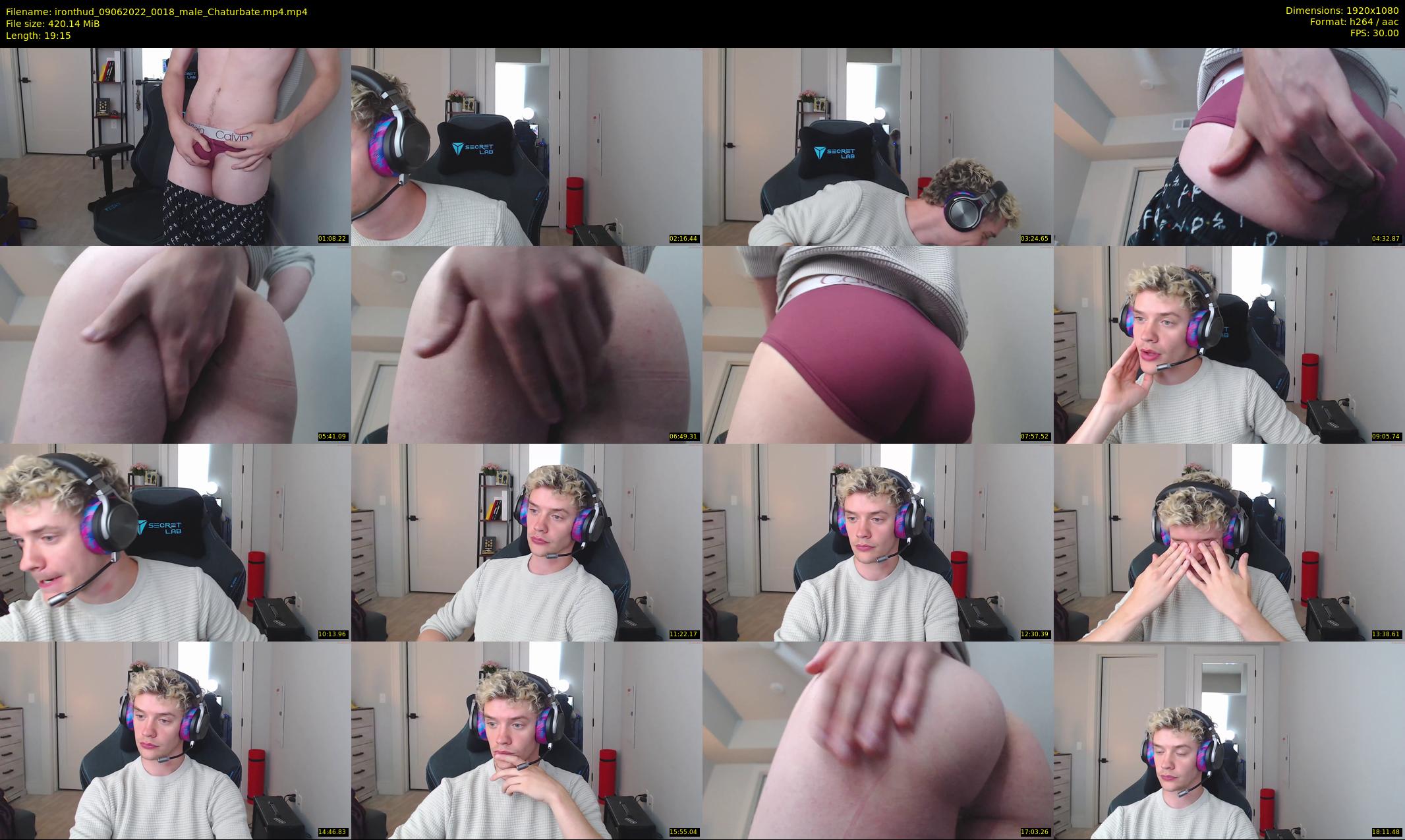 ironthud — 20 minute Chaturbate male cam show recording, 1080p, Jun 9, 2022