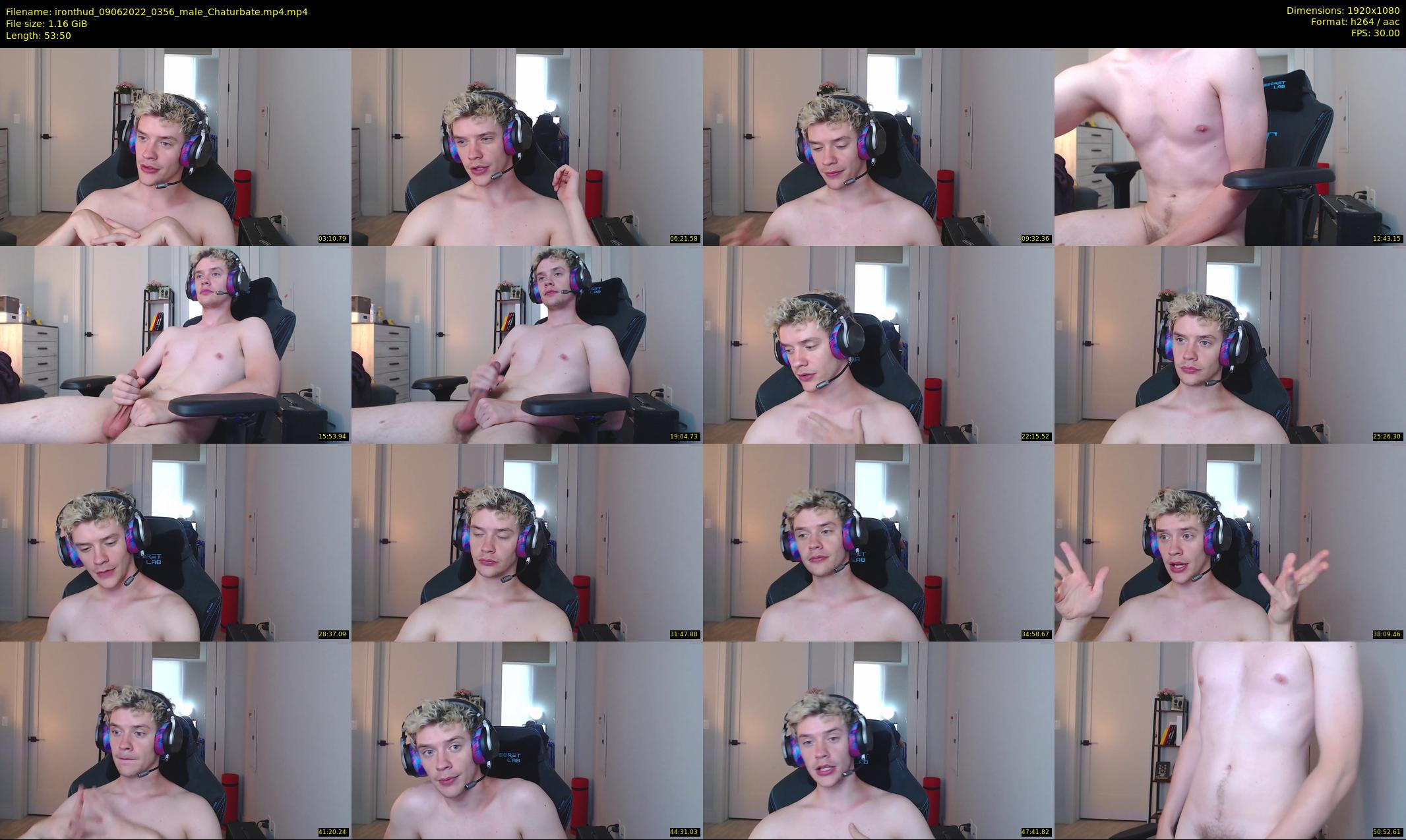 ironthud — 54 minute Chaturbate male cam show recording, 1080p, Jun 9, 2022