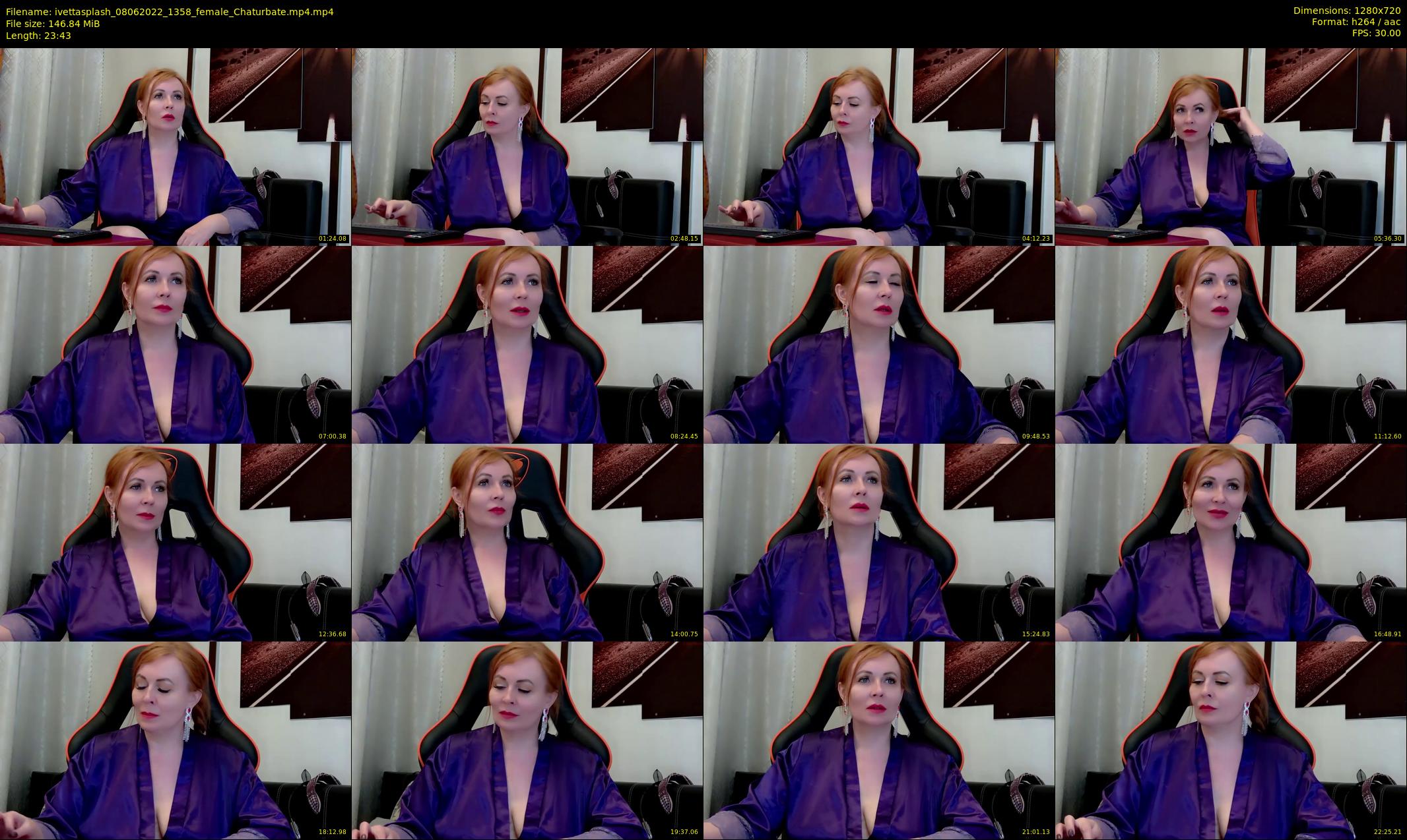 ivettasplash — 24 minute Chaturbate female cam show recording, 720p, Jun 8, 2022