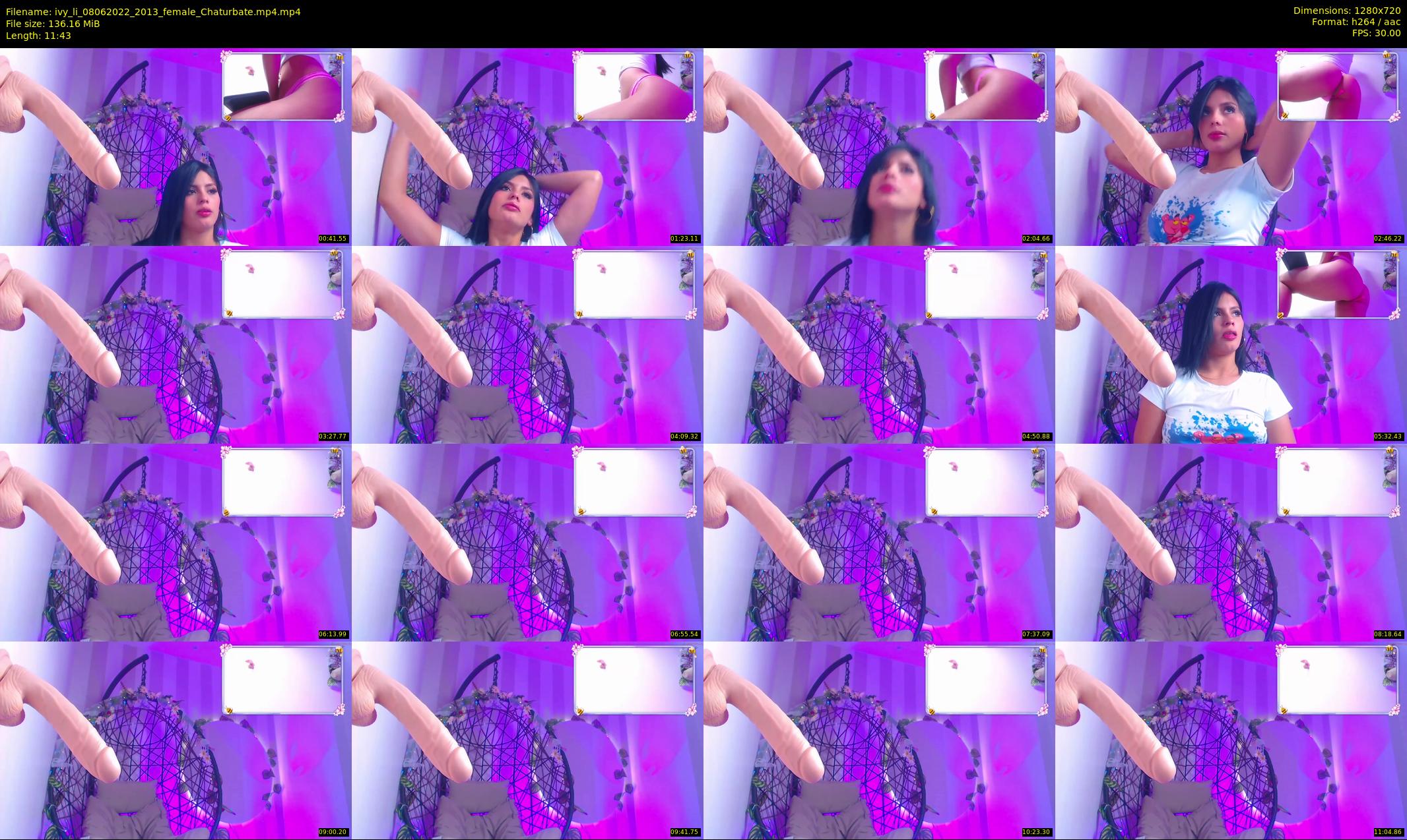 ivy_li — 12 minute Chaturbate female cam show recording, 720p, Jun 8, 2022