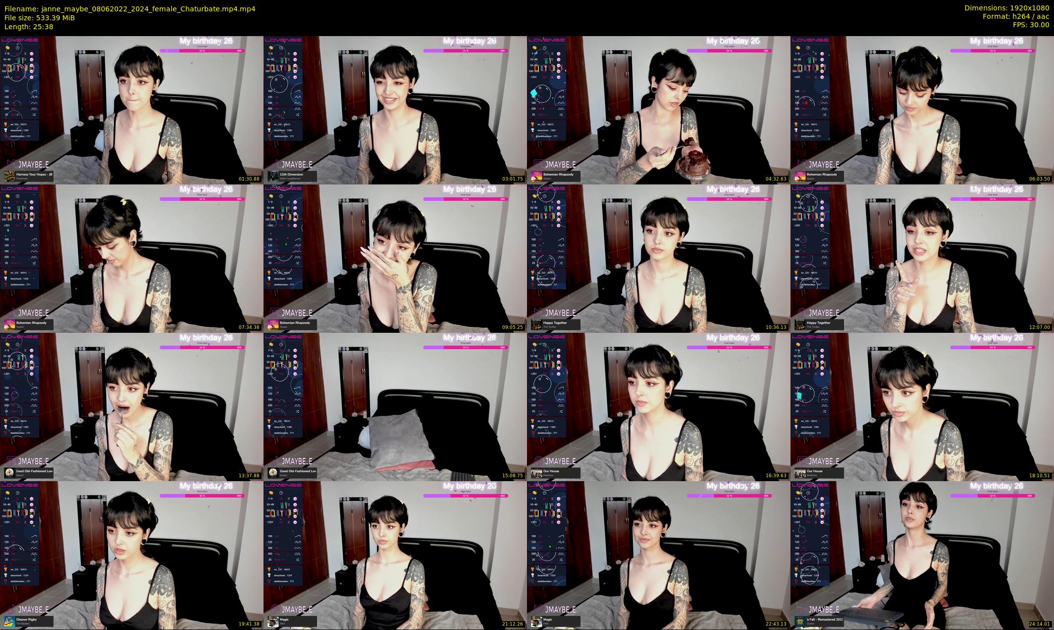 janne_maybe — 26 minute Chaturbate female cam show recording, 1080p, Jun 8, 2022