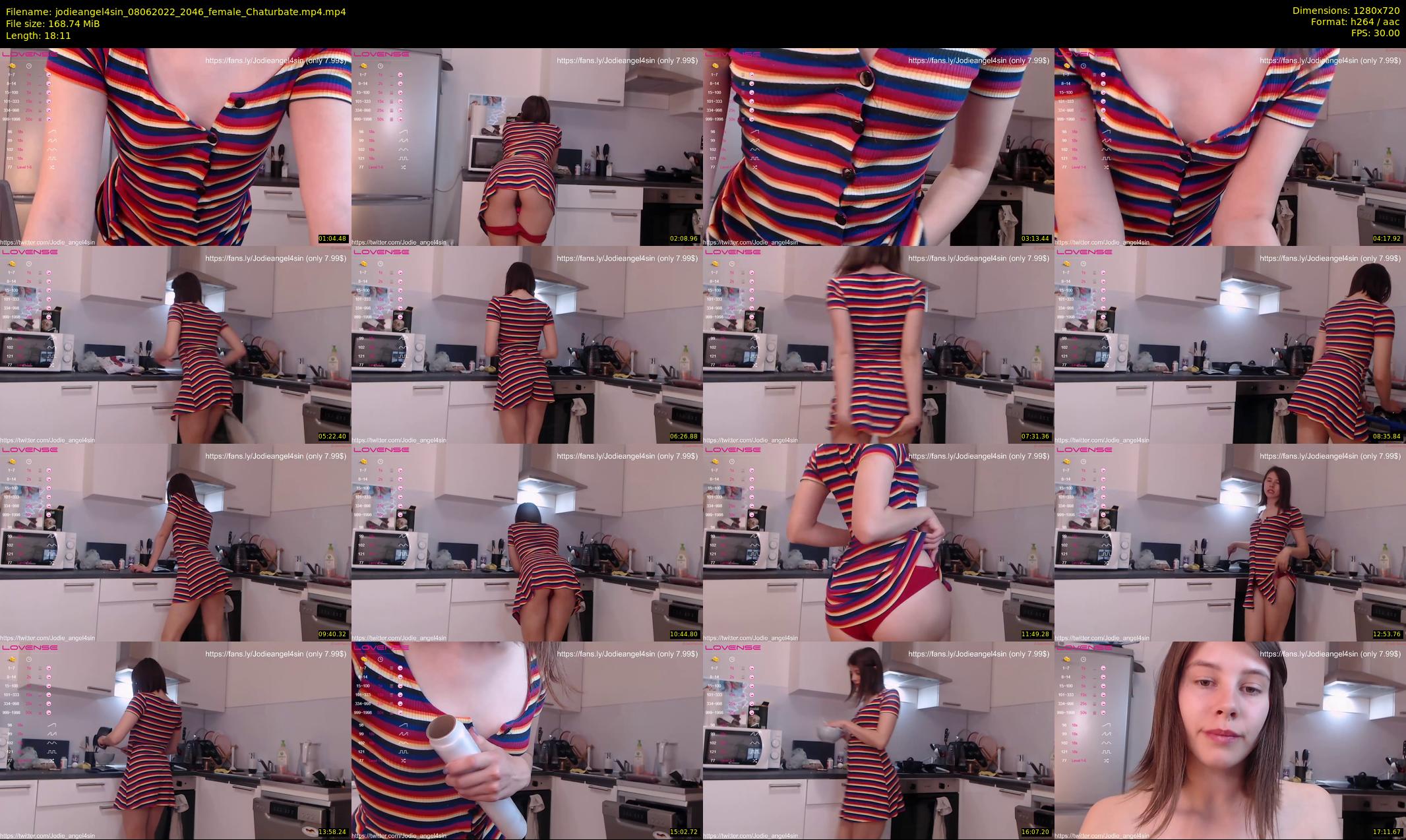jodieangel4sin — 19 minute Chaturbate female cam show recording, 720p, Jun 8, 2022