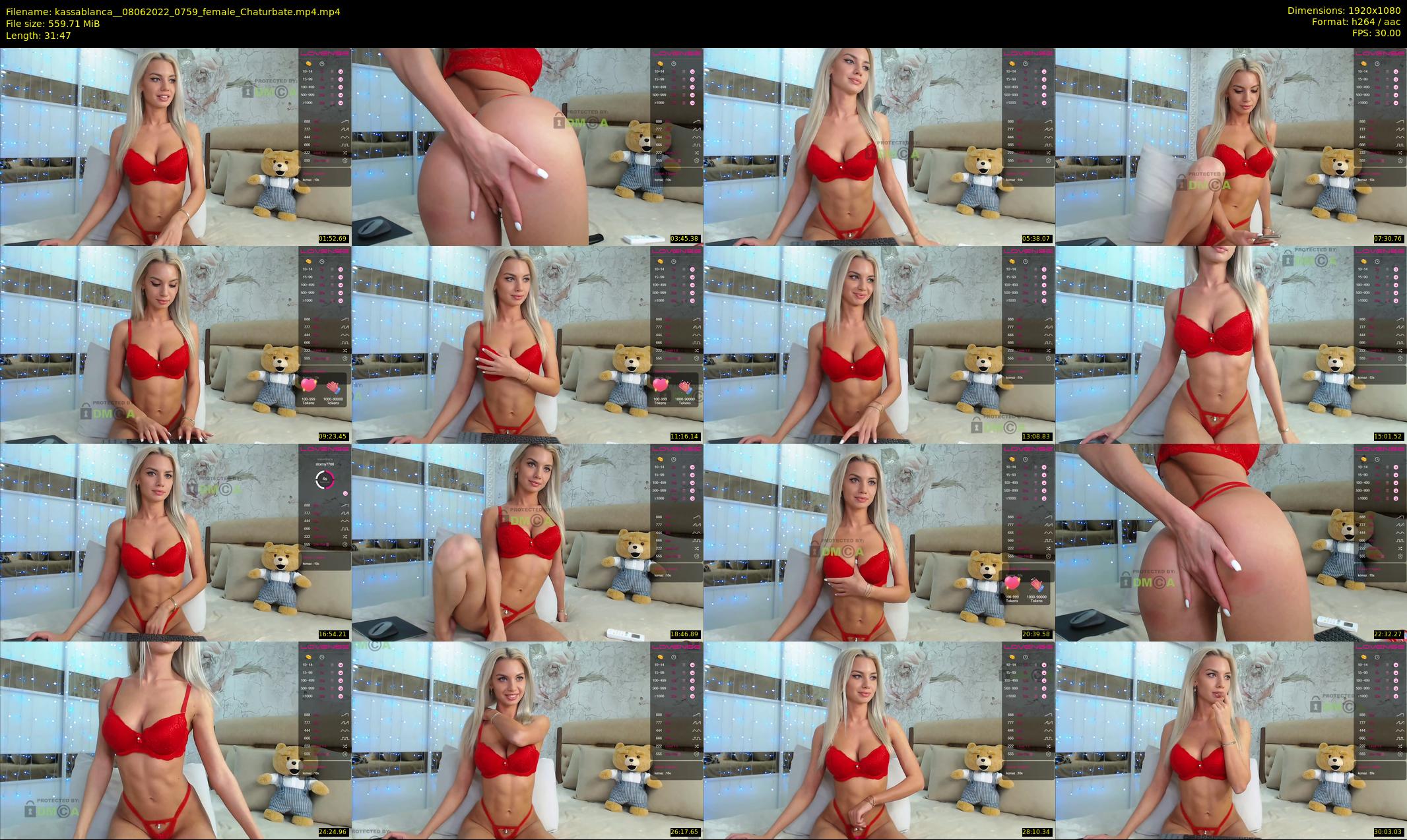 kassablanca_ — 32 minute Chaturbate female cam show recording, 1080p, Jun 8, 2022