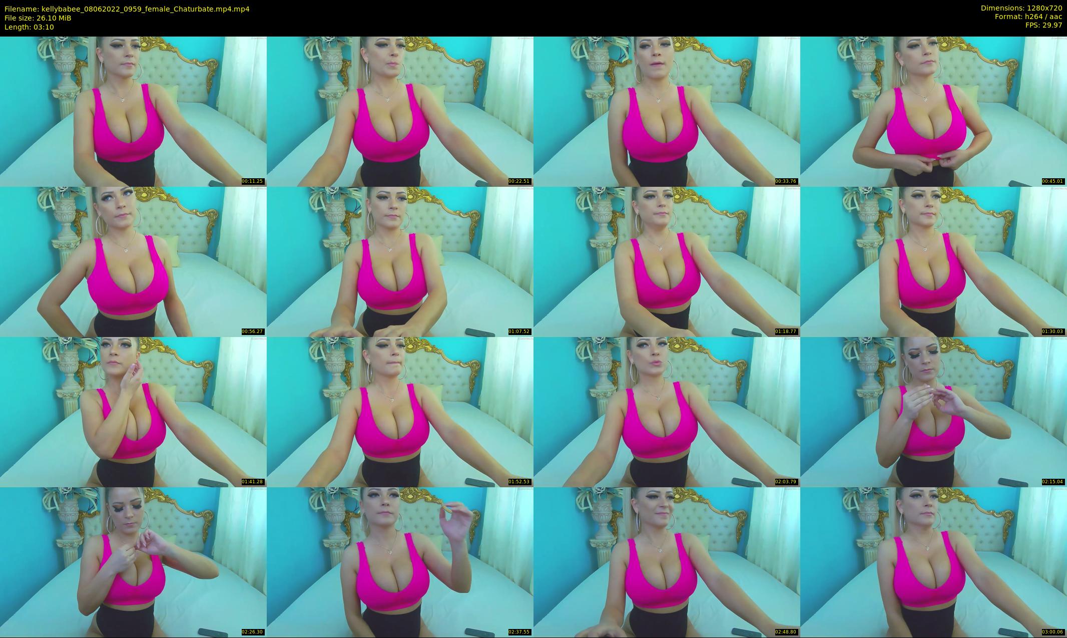 kellybabee — 4 minute Chaturbate female cam show recording, 720p, Jun 8, 2022