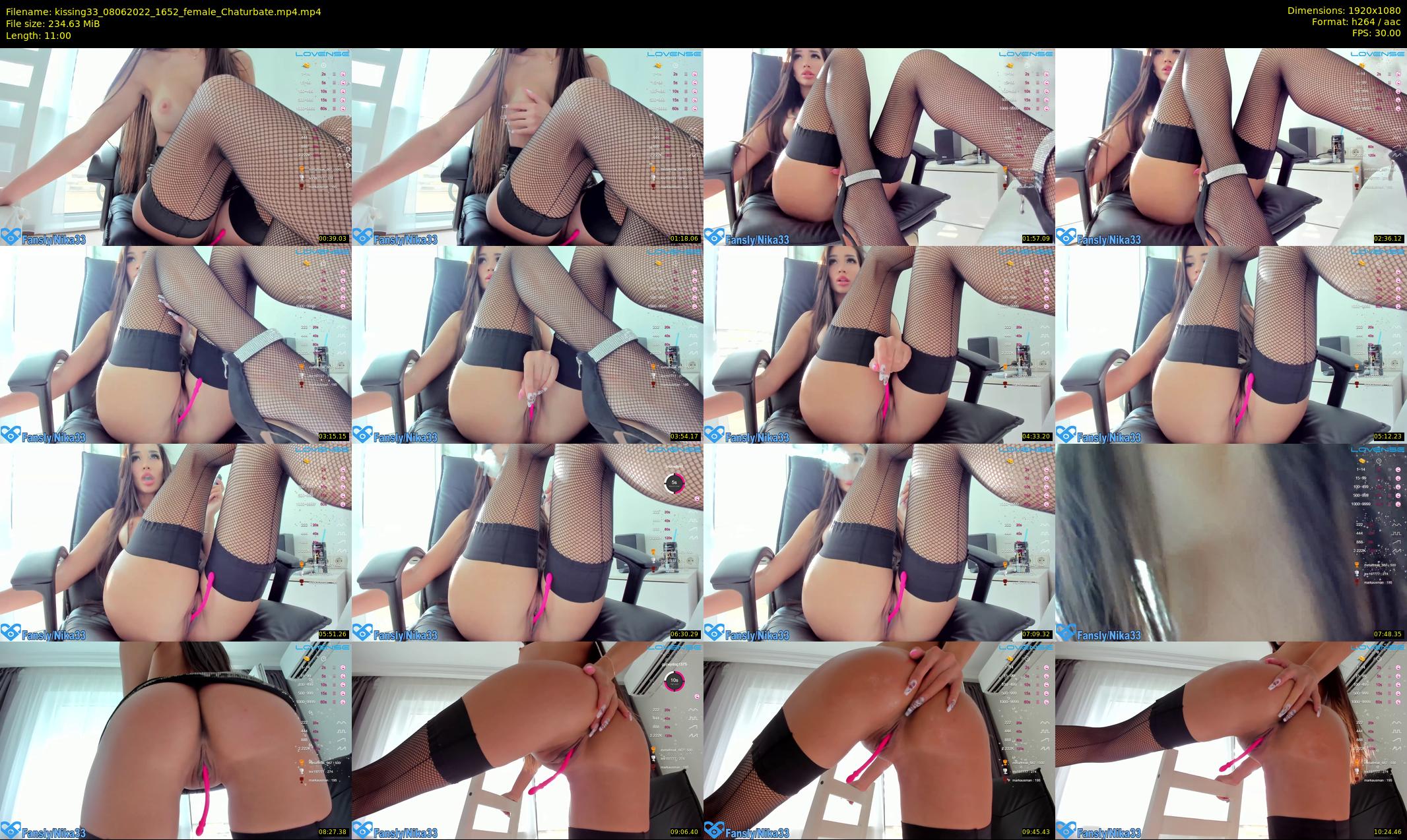 kissing33 — 11 minute Chaturbate female cam show recording, 1080p, Jun 8, 2022