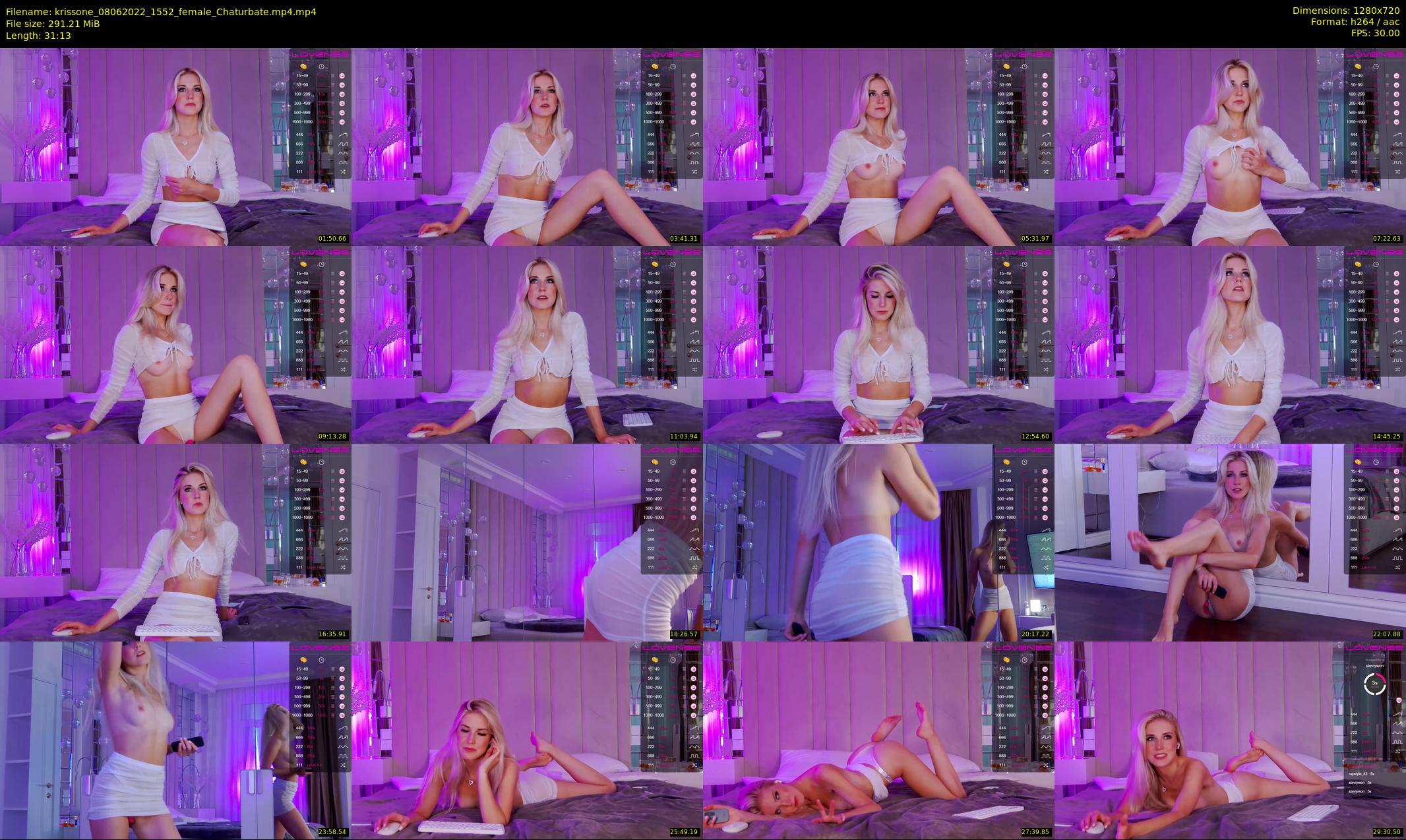 krissone — 32 minute Chaturbate female cam show recording, 720p, Jun 8, 2022