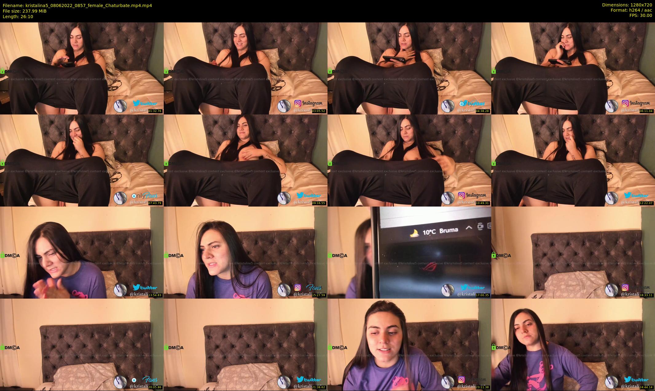 kristalina5 — 27 minute Chaturbate female cam show recording, 720p, Jun 8, 2022