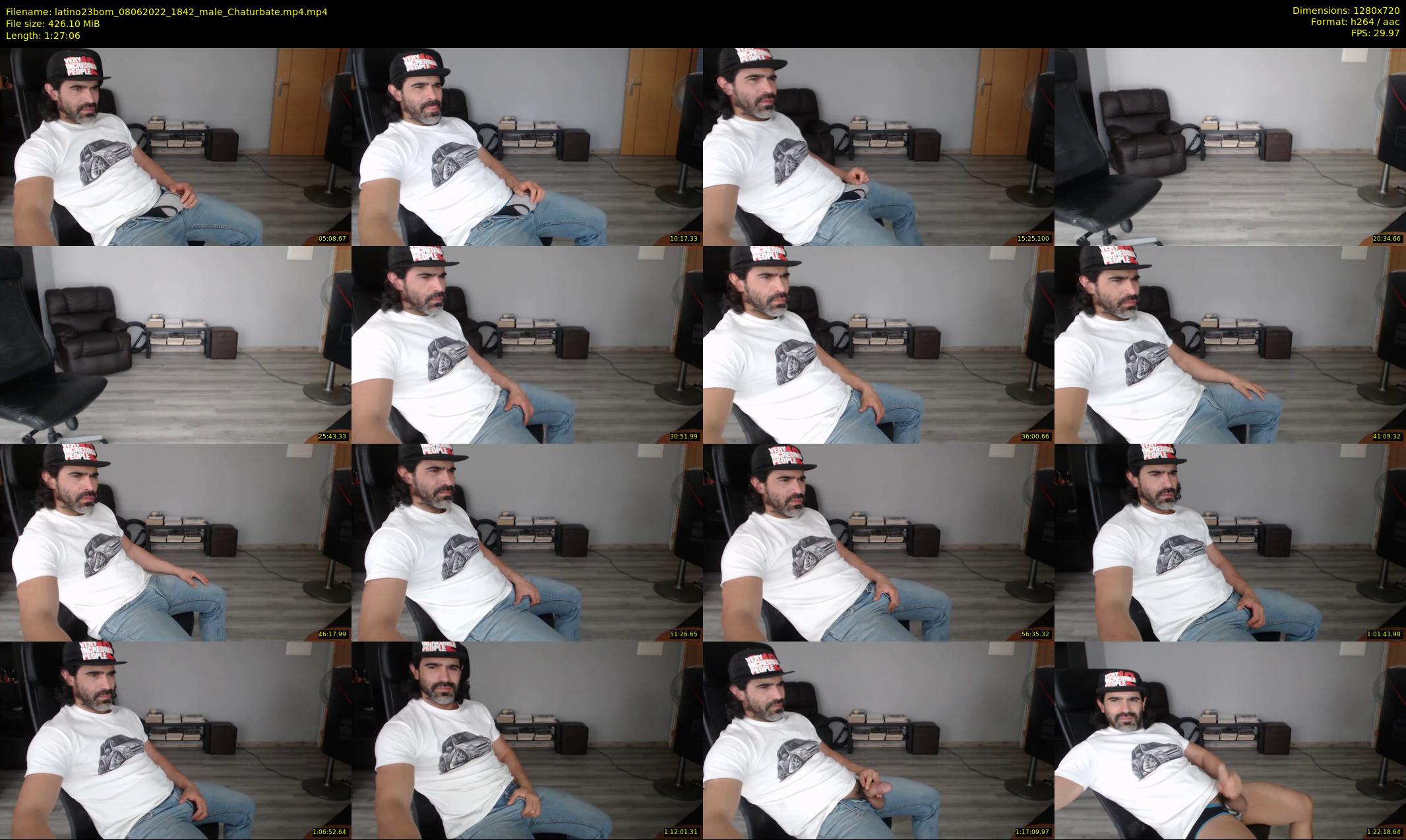 latino23bom — 88 minute Chaturbate male cam show recording, 720p, Jun 8, 2022