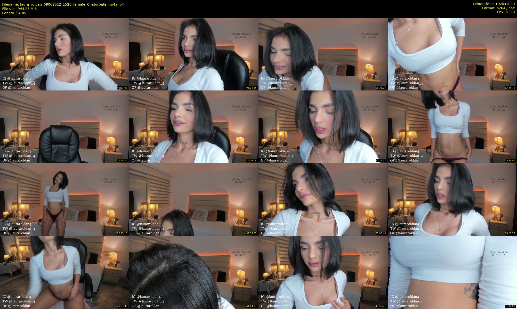 laura_roldan — 55 minute Chaturbate female cam show recording, 1080p, Jun 8, 2022