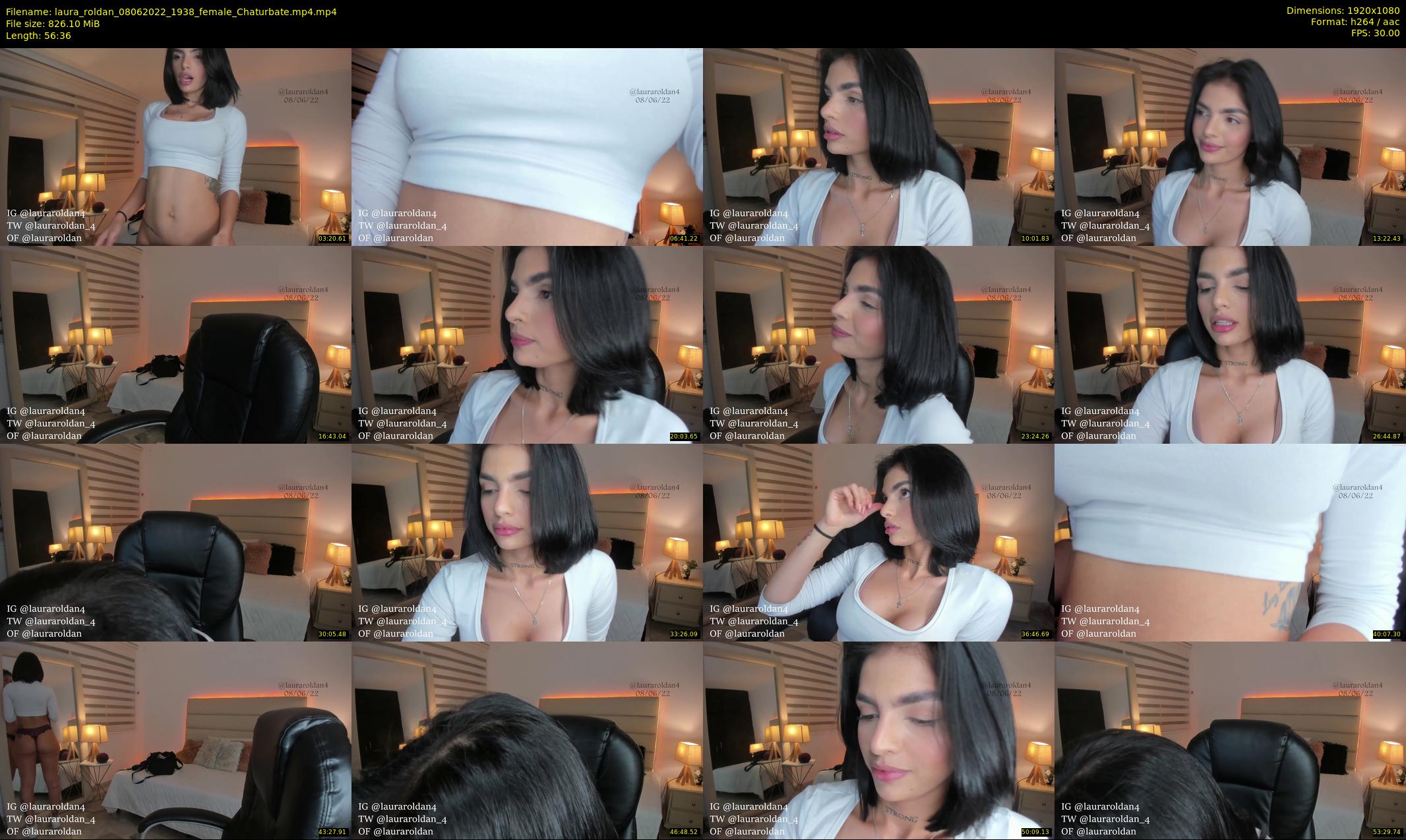laura_roldan — 57 minute Chaturbate female cam show recording, 1080p, Jun 8, 2022