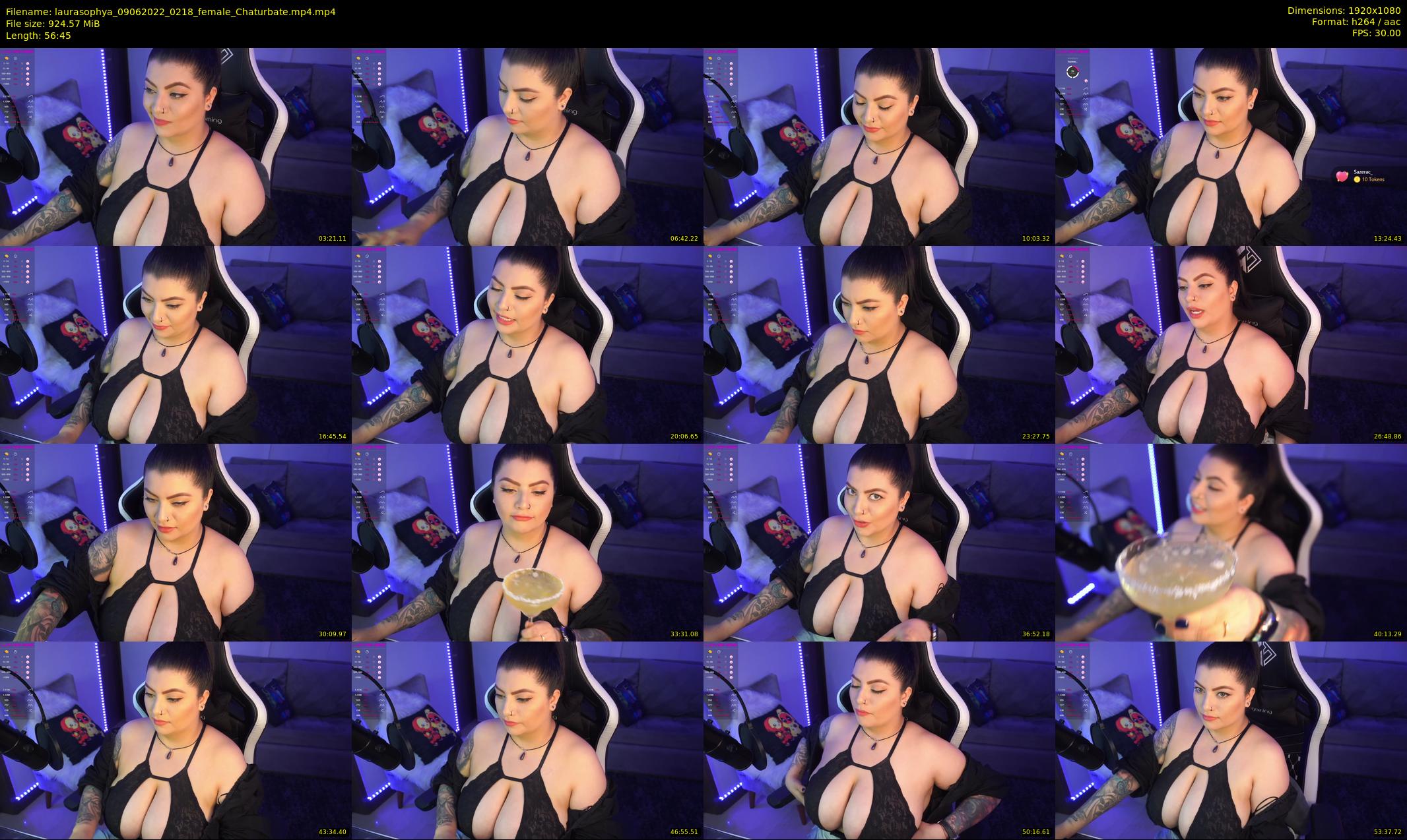 laurasophya — 57 minute Chaturbate female cam show recording, 1080p, Jun 9, 2022