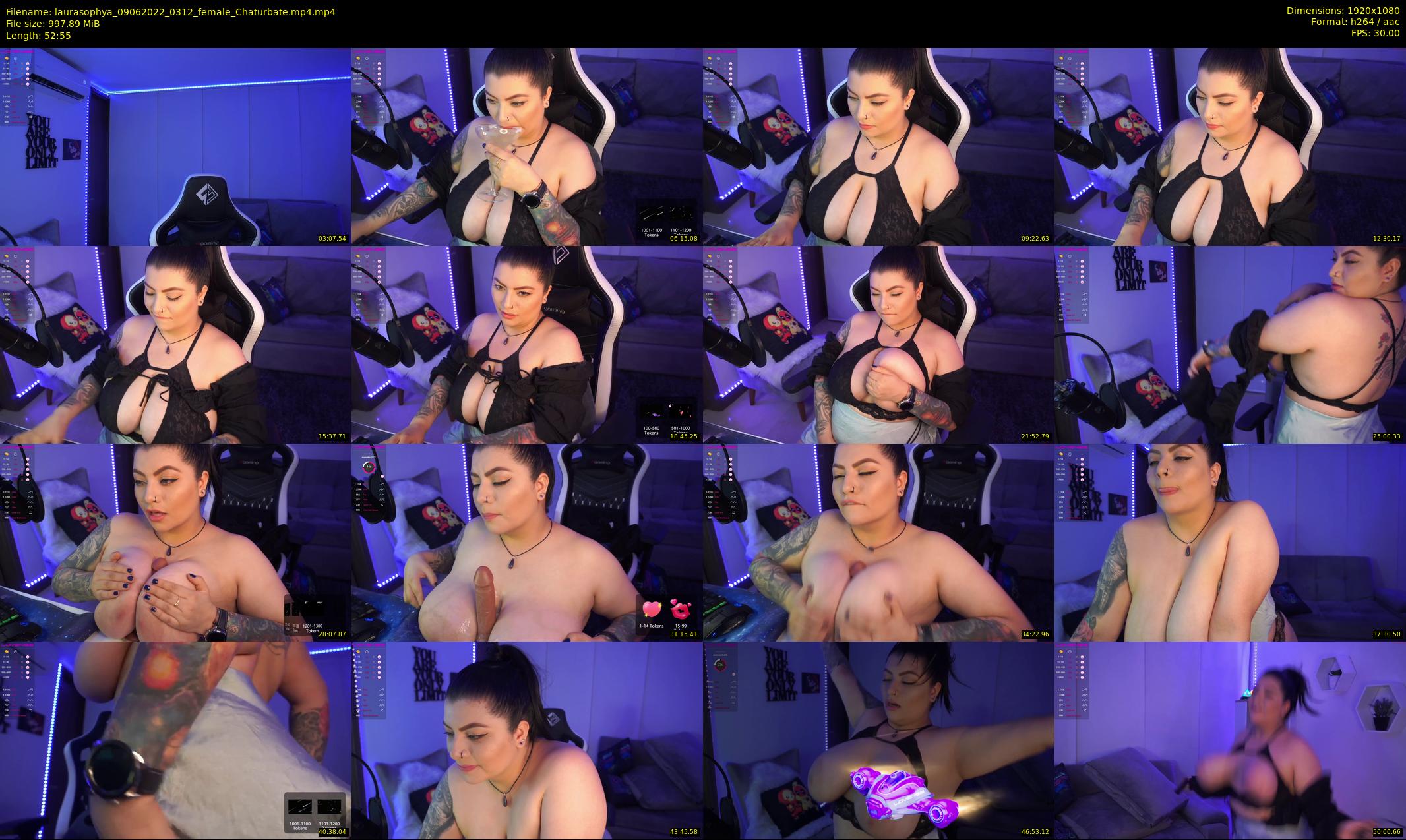 laurasophya — 53 minute Chaturbate female cam show recording, 1080p, Jun 9, 2022