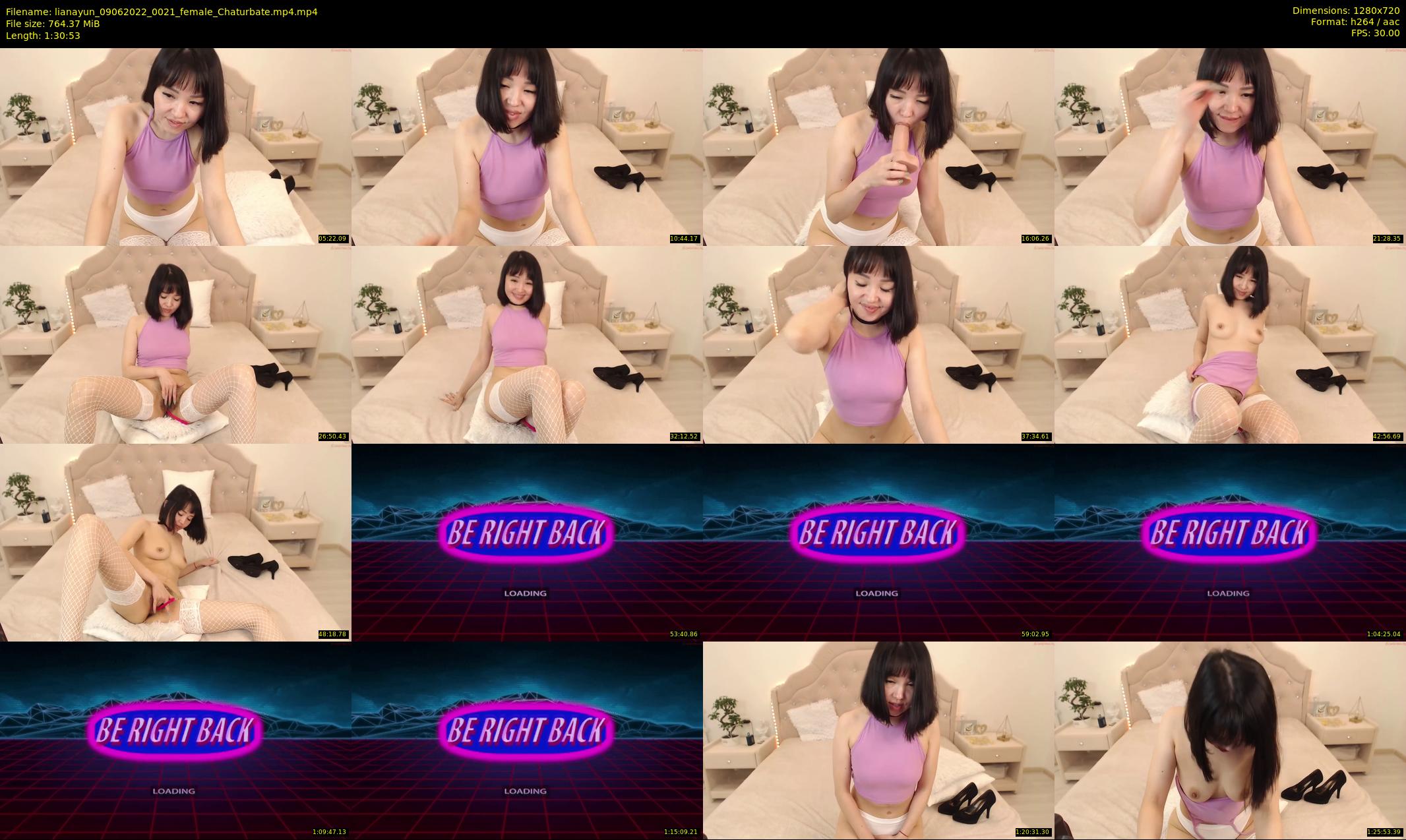 lianayun — 91 minute Chaturbate female cam show recording, 720p, Jun 9, 2022